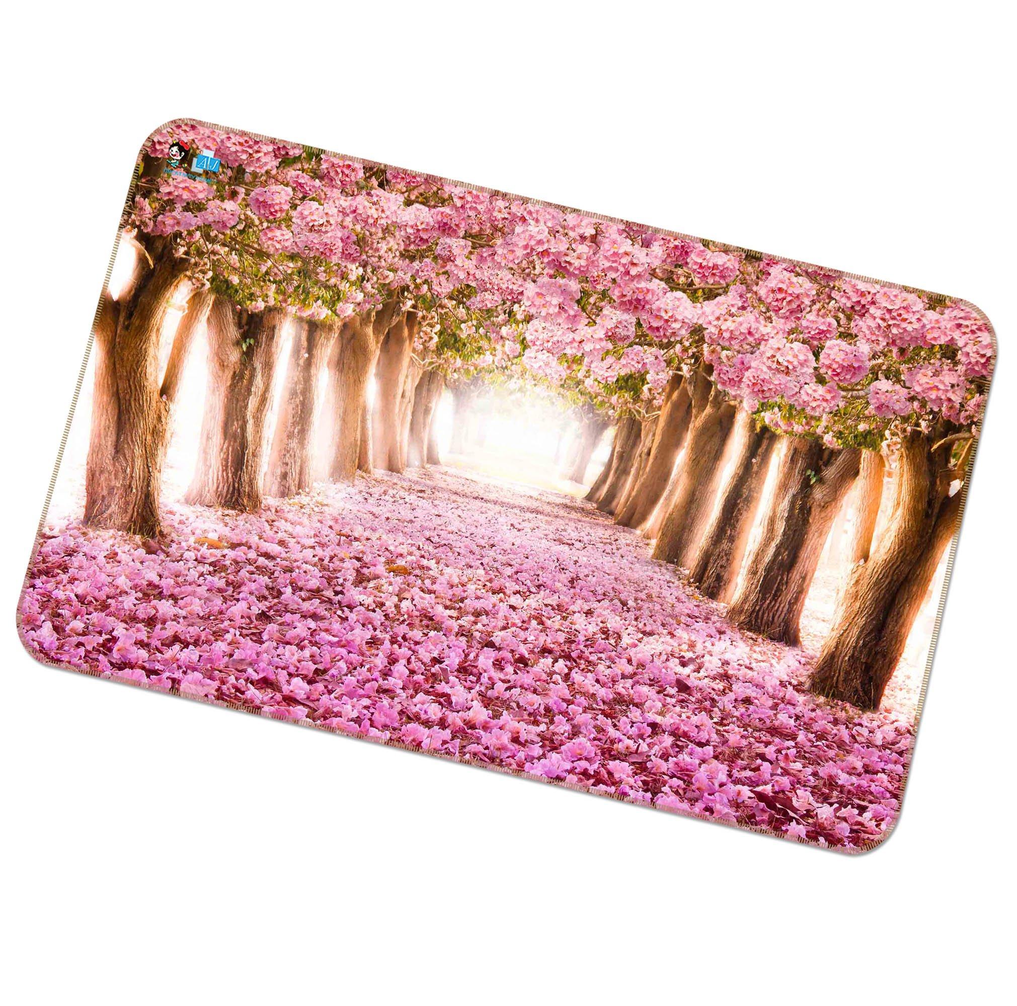 3D Cherry Blossom Avenue 139 Non Slip Rug Mat Mat AJ Creativity Home