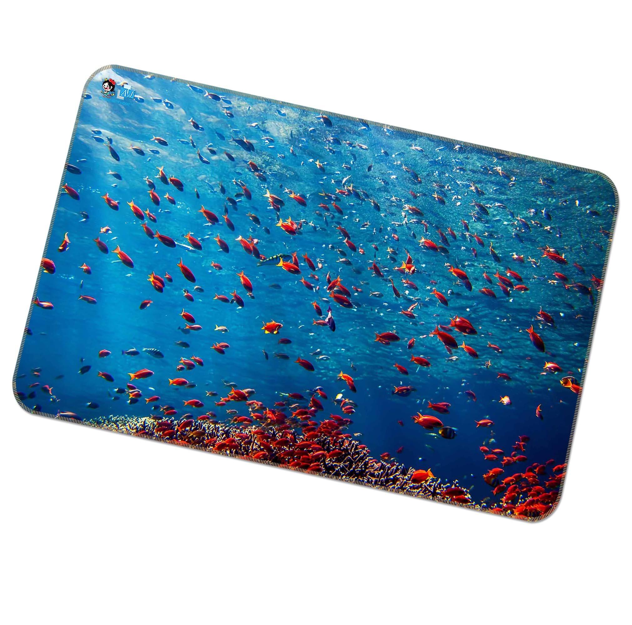 3D Ocean Fishes Herds 178 Non Slip Rug Mat Mat AJ Creativity Home