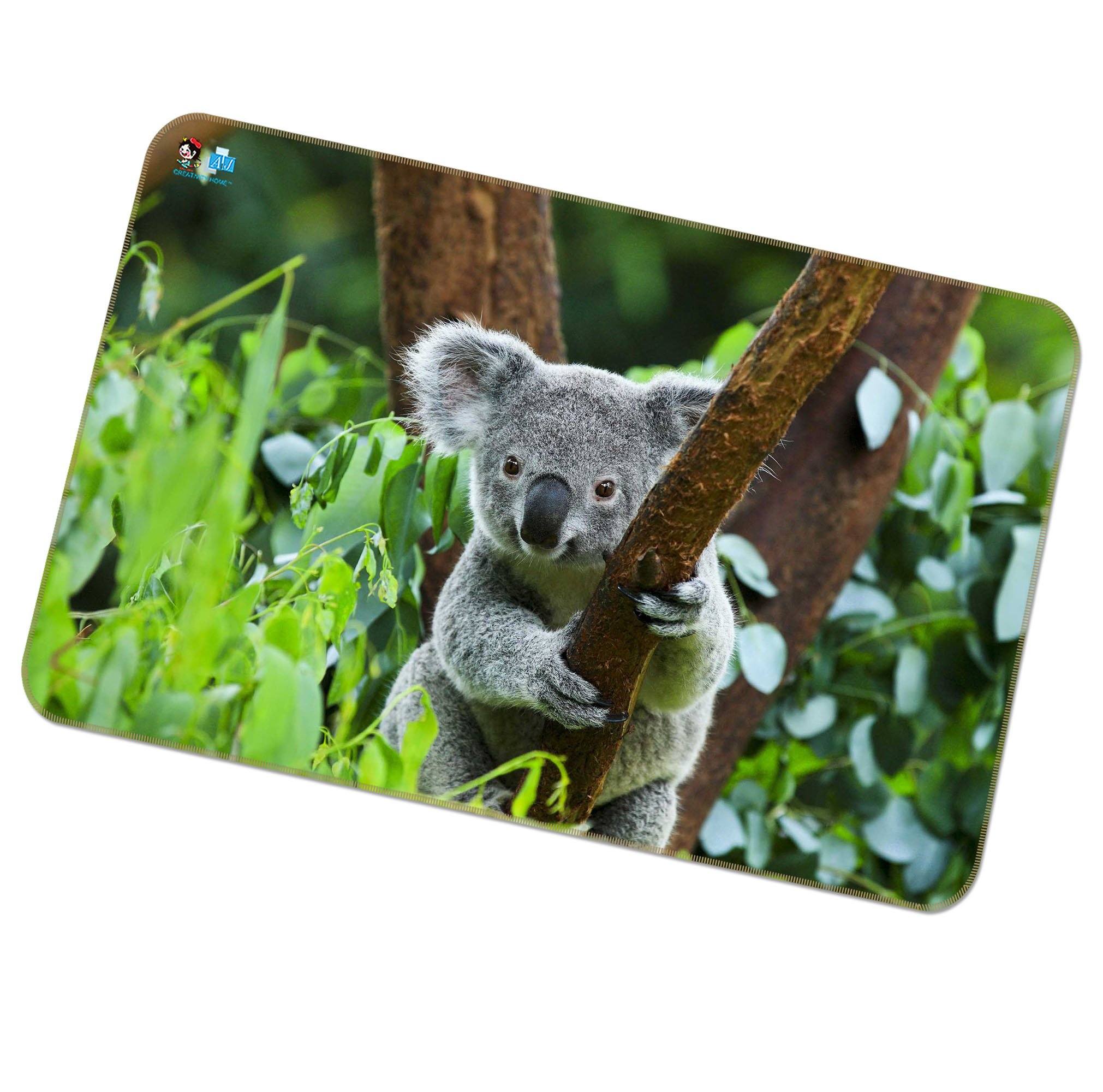 3D Koala Climbing Tree 251 Non Slip Rug Mat Mat AJ Creativity Home