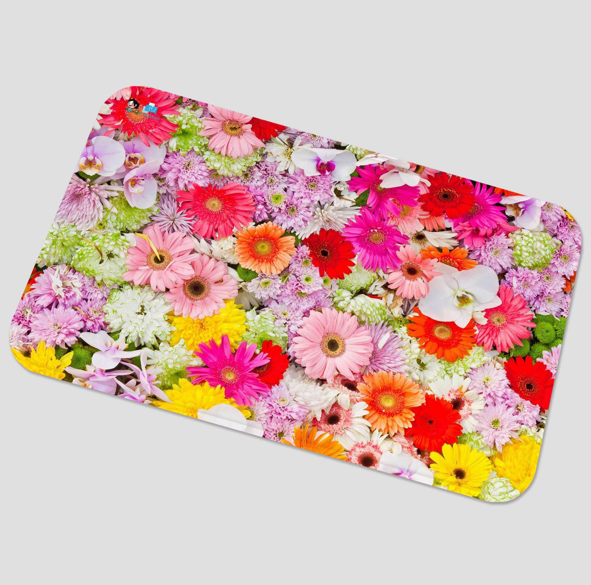 3D Dense Flowers 124 Non Slip Rug Mat Mat AJ Creativity Home