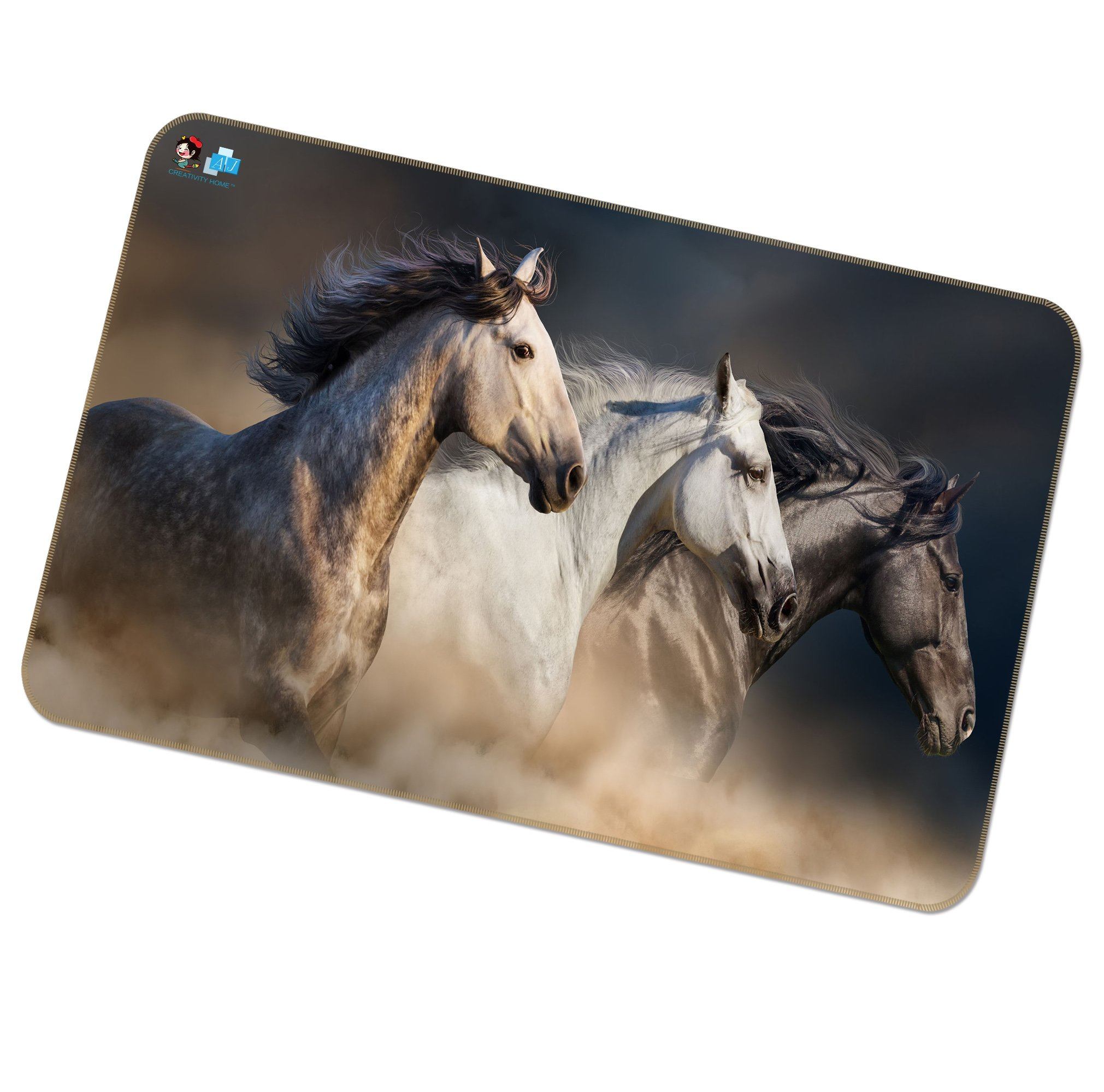3D Dust Horse 084 Non Slip Rug Mat Mat AJ Creativity Home