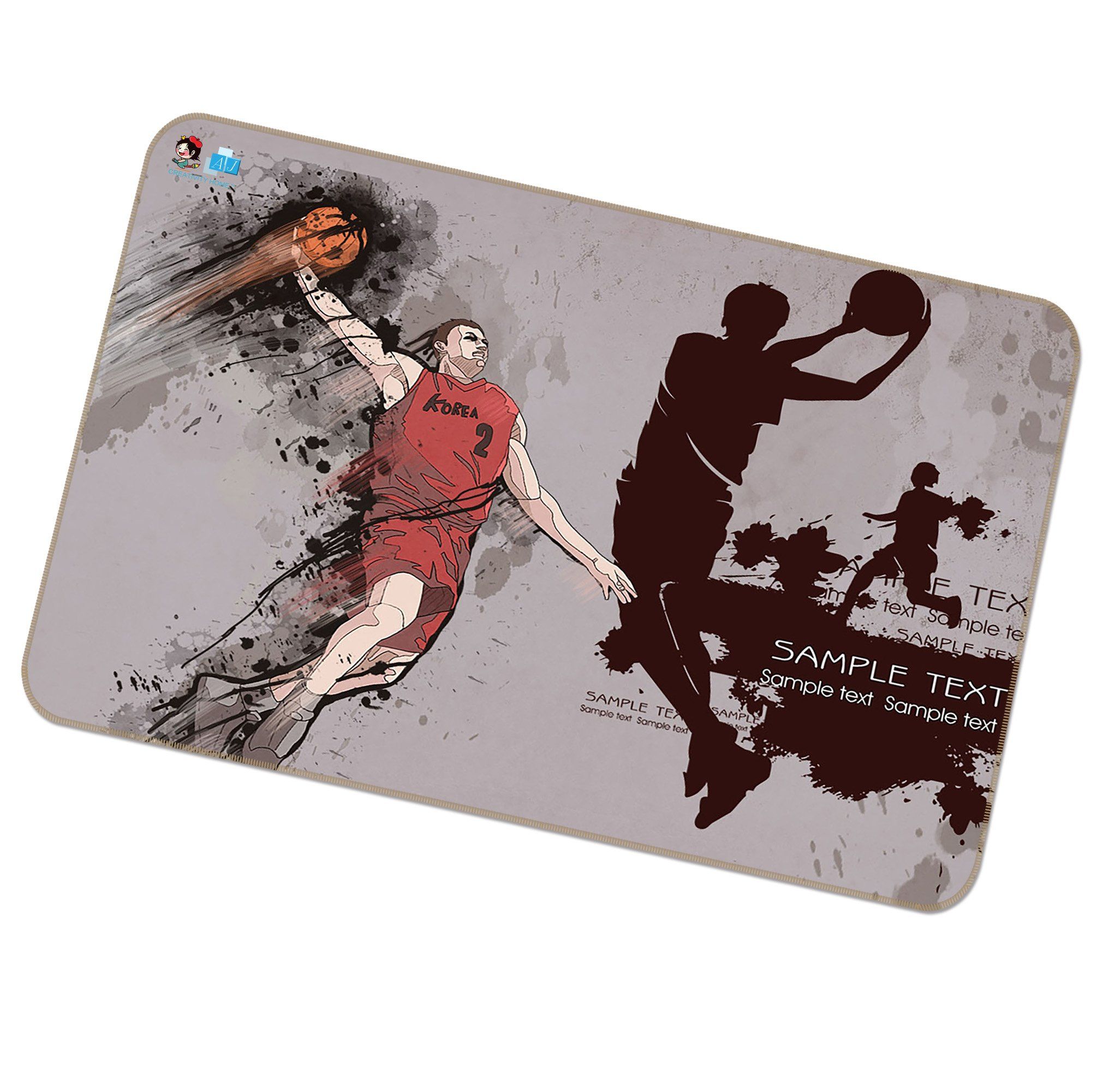 3D Basketball Player 457 Non Slip Rug Mat Mat AJ Creativity Home