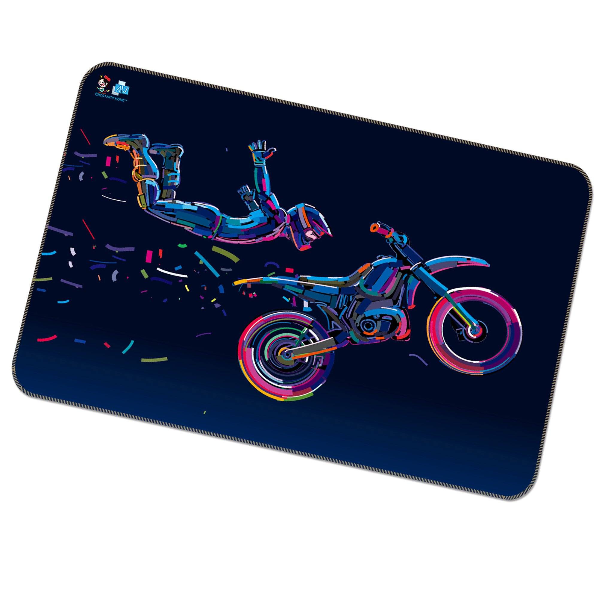3D Motorcycle Rider 161 Non Slip Rug Mat Mat AJ Creativity Home