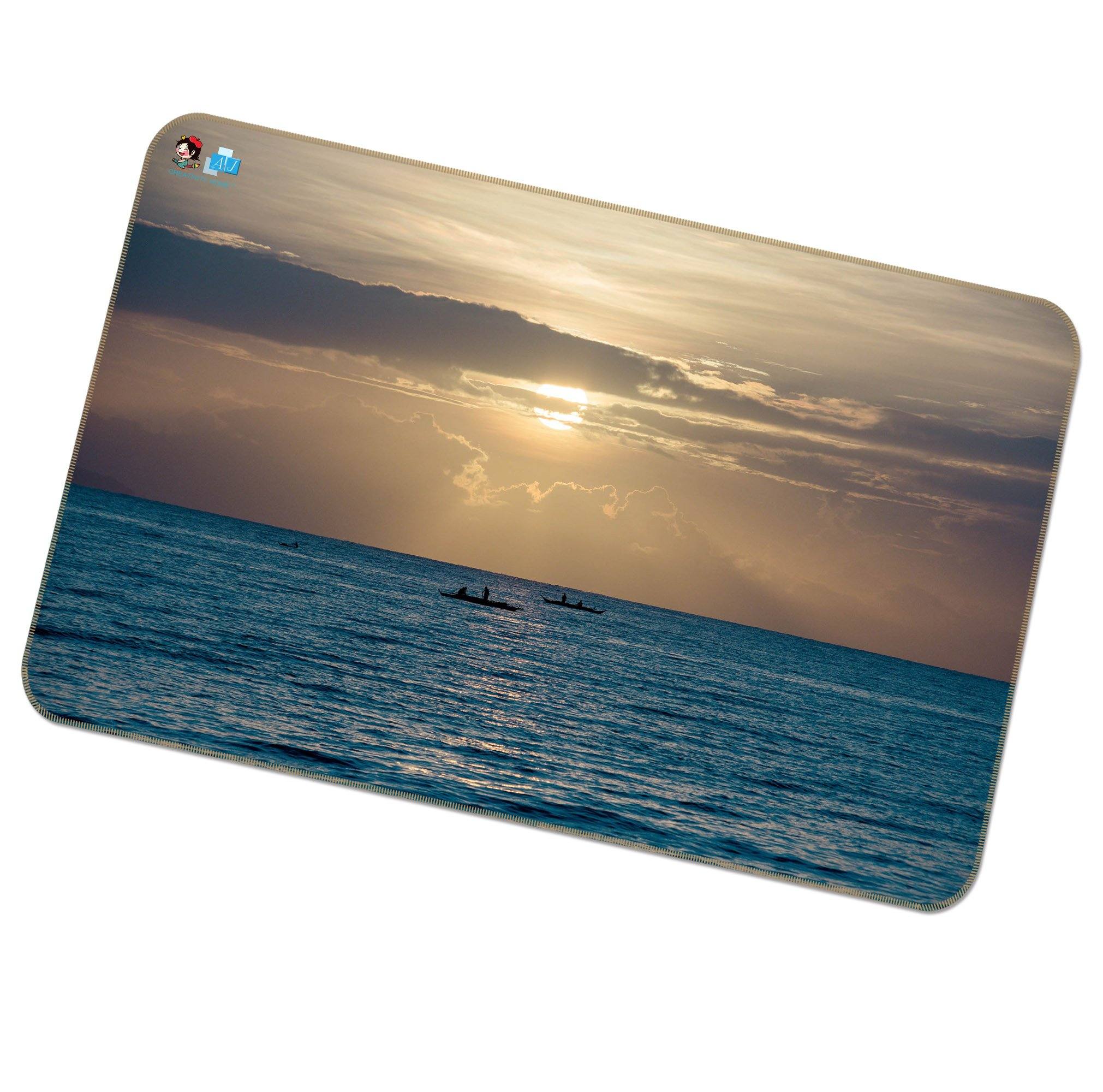 3D Sun Sea Boat 046 Non Slip Rug Mat Mat AJ Creativity Home