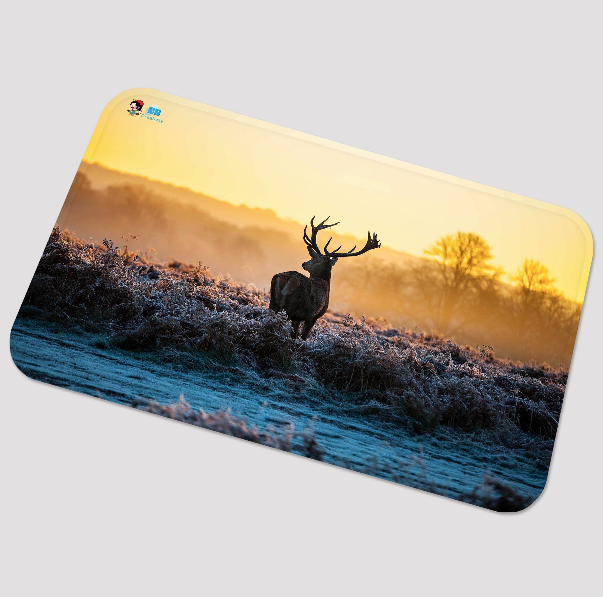 3D Sunset Elk 26 Non Slip Rug Mat Mat AJ Creativity Home