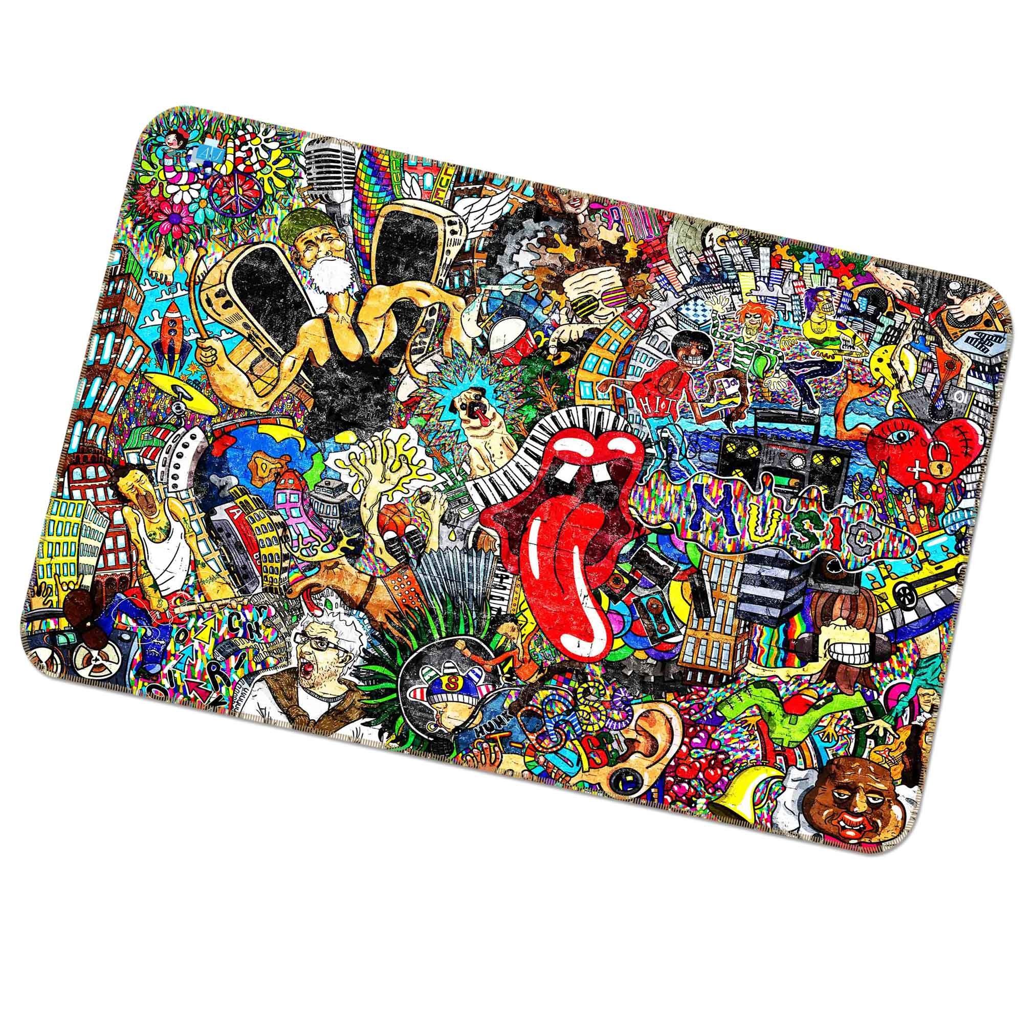 3D Exaggerated Mouth 117 Non Slip Rug Mat Mat AJ Creativity Home