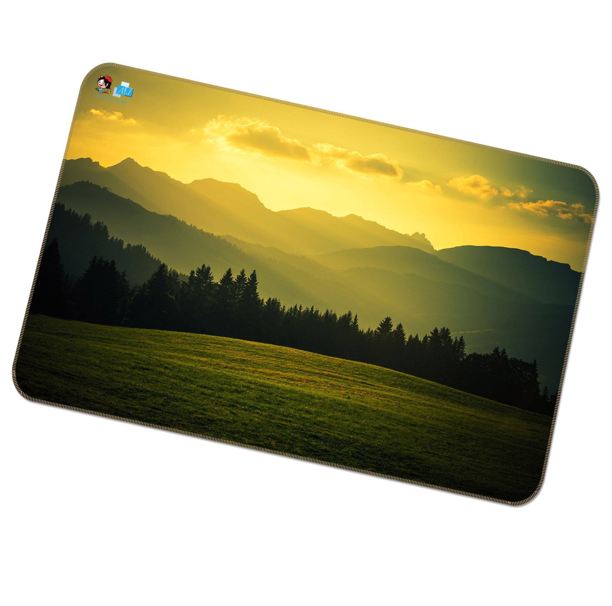 3D Dusk Field 320 Non Slip Rug Mat Mat AJ Creativity Home