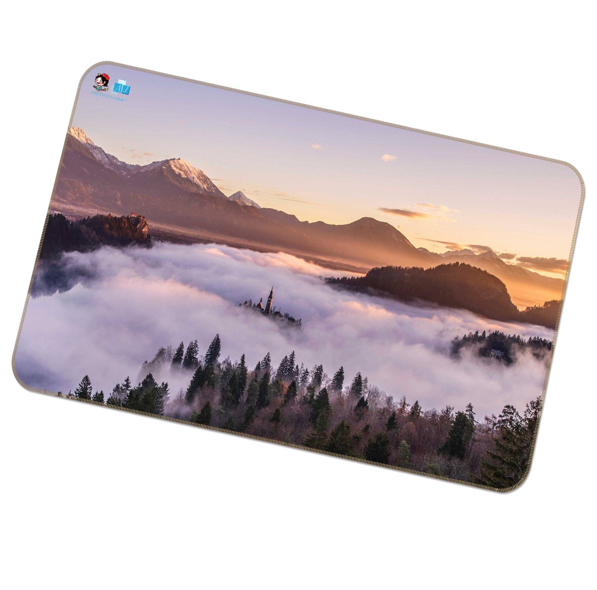 3D Foggy Woods 051 Non Slip Rug Mat Mat AJ Creativity Home