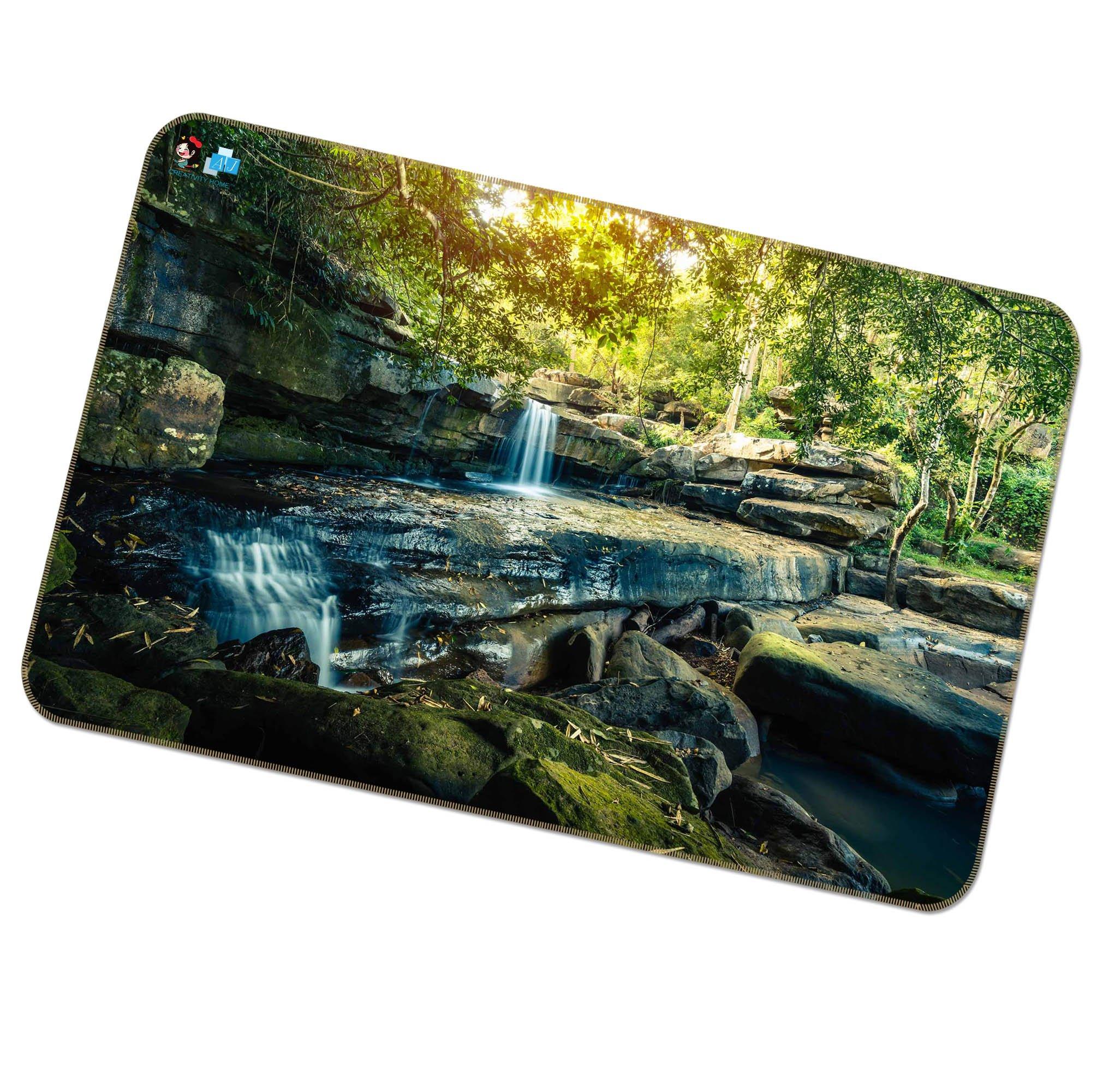 3D Mountain Stone Forest 517 Non Slip Rug Mat Mat AJ Creativity Home