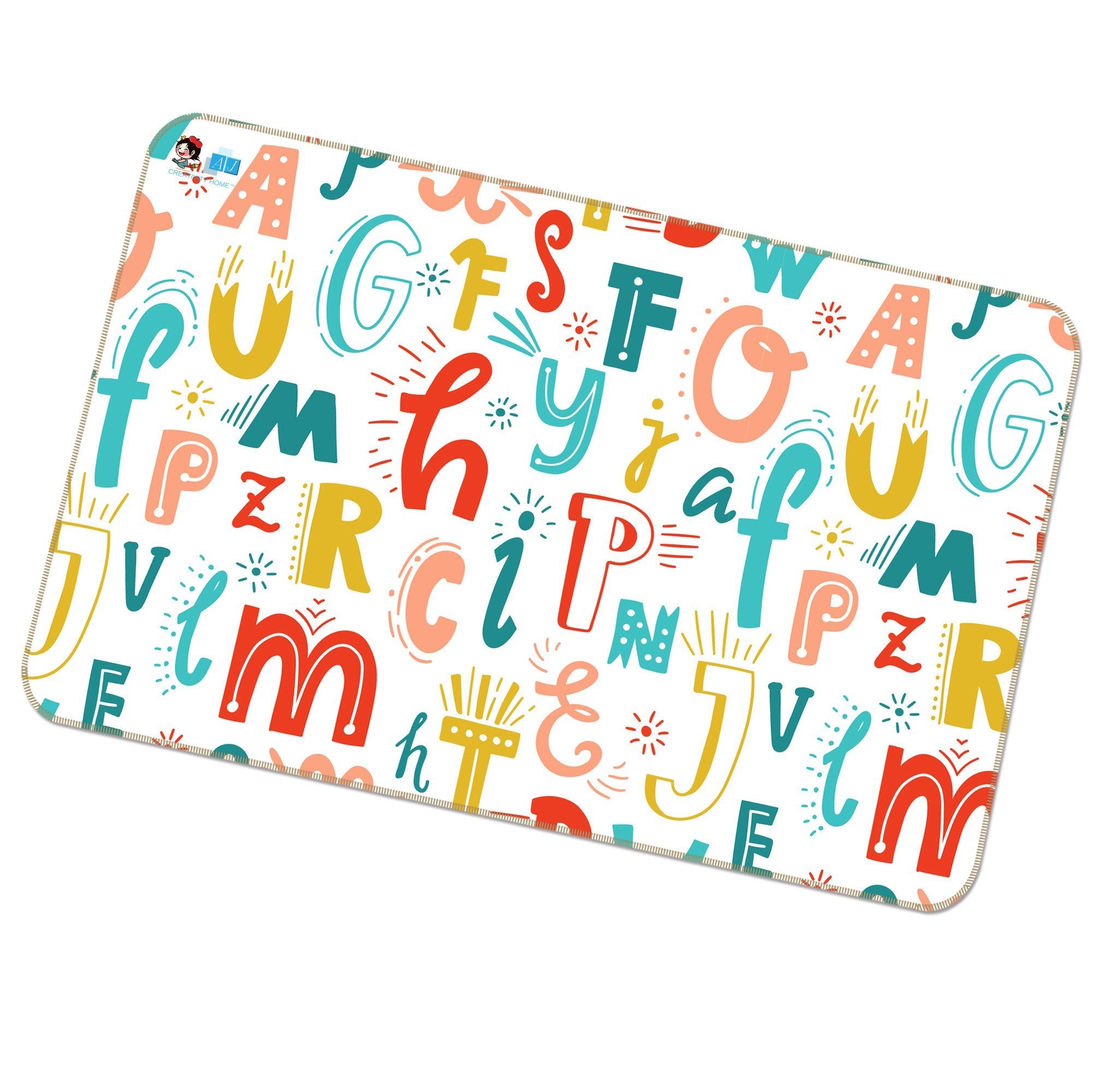 3D Colored Letters 129 Non Slip Rug Mat Mat AJ Creativity Home
