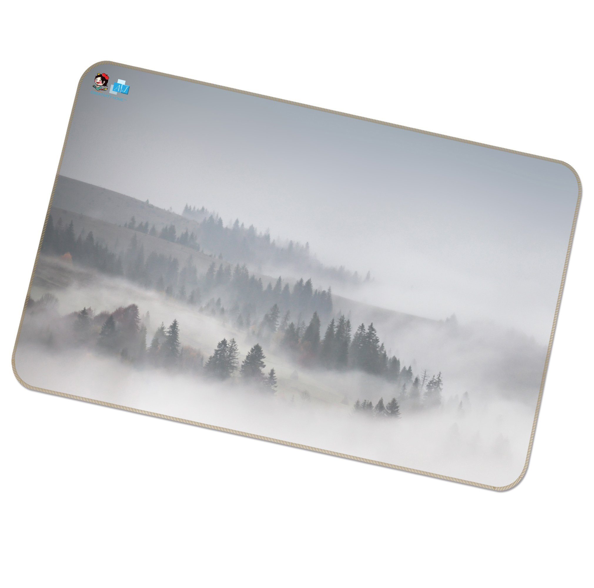 3D Fog Shrouded 137 Non Slip Rug Mat Mat AJ Creativity Home