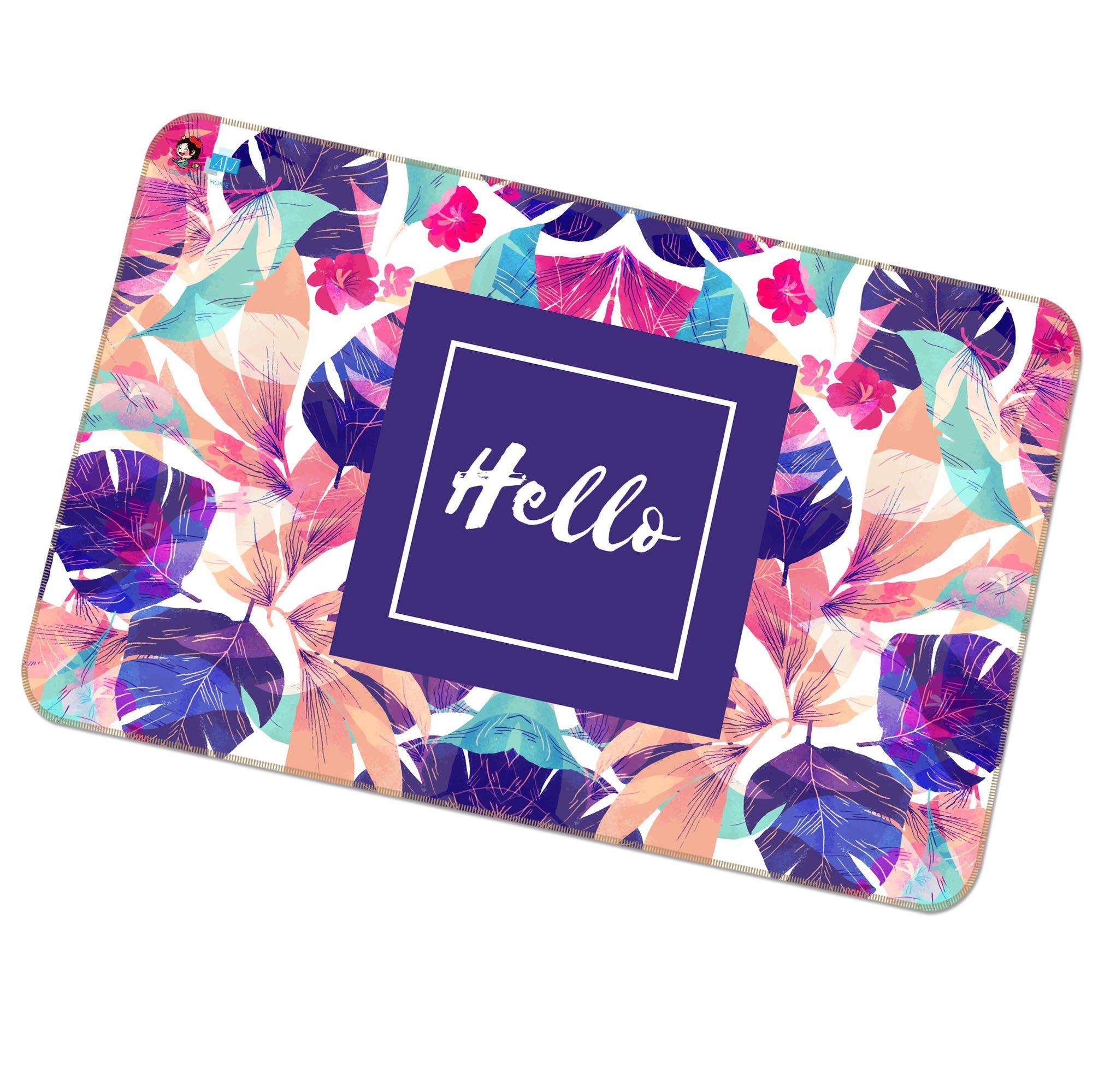 3D Leaf Pattern 318 Non Slip Rug Mat Mat AJ Creativity Home