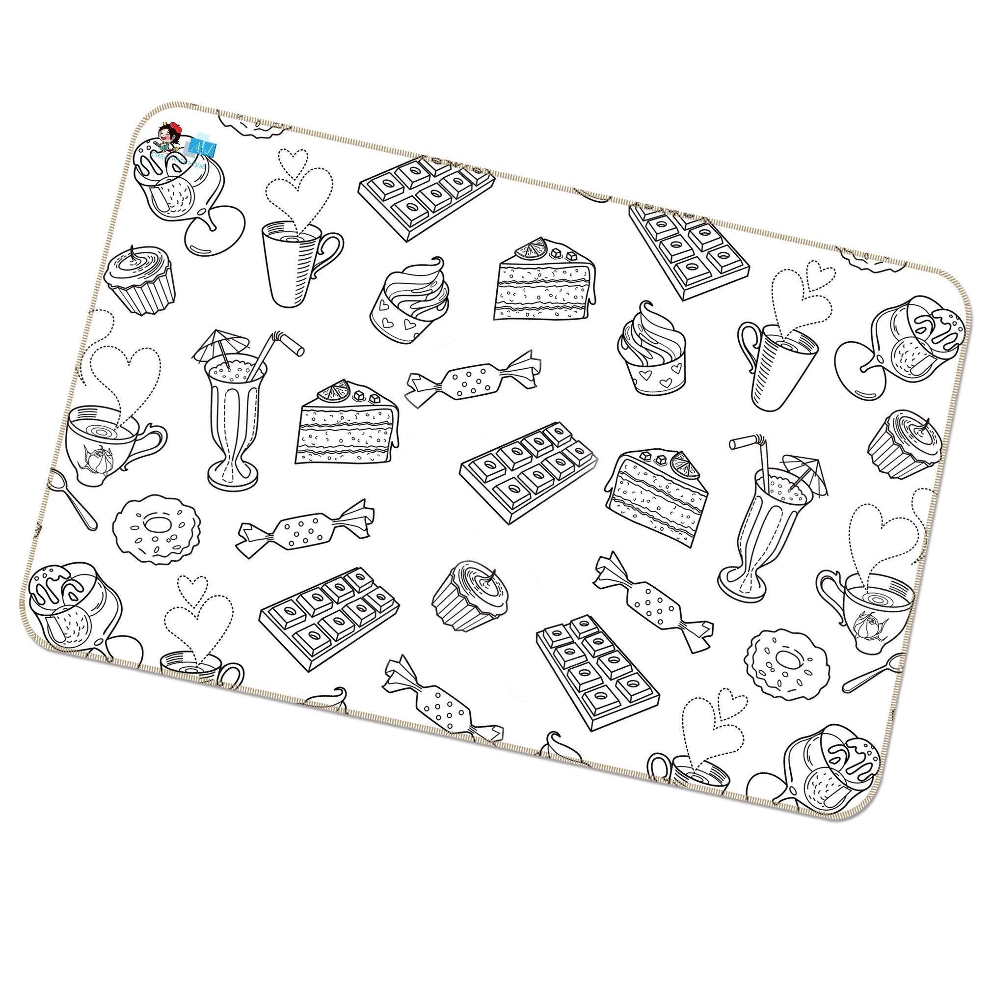 3D Doodle Cake 261 Non Slip Rug Mat Mat AJ Creativity Home