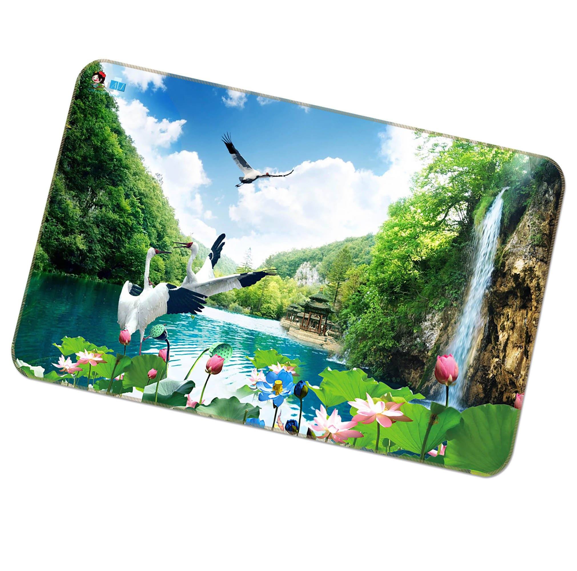 3D Pavilion River 444 Non Slip Rug Mat Mat AJ Creativity Home