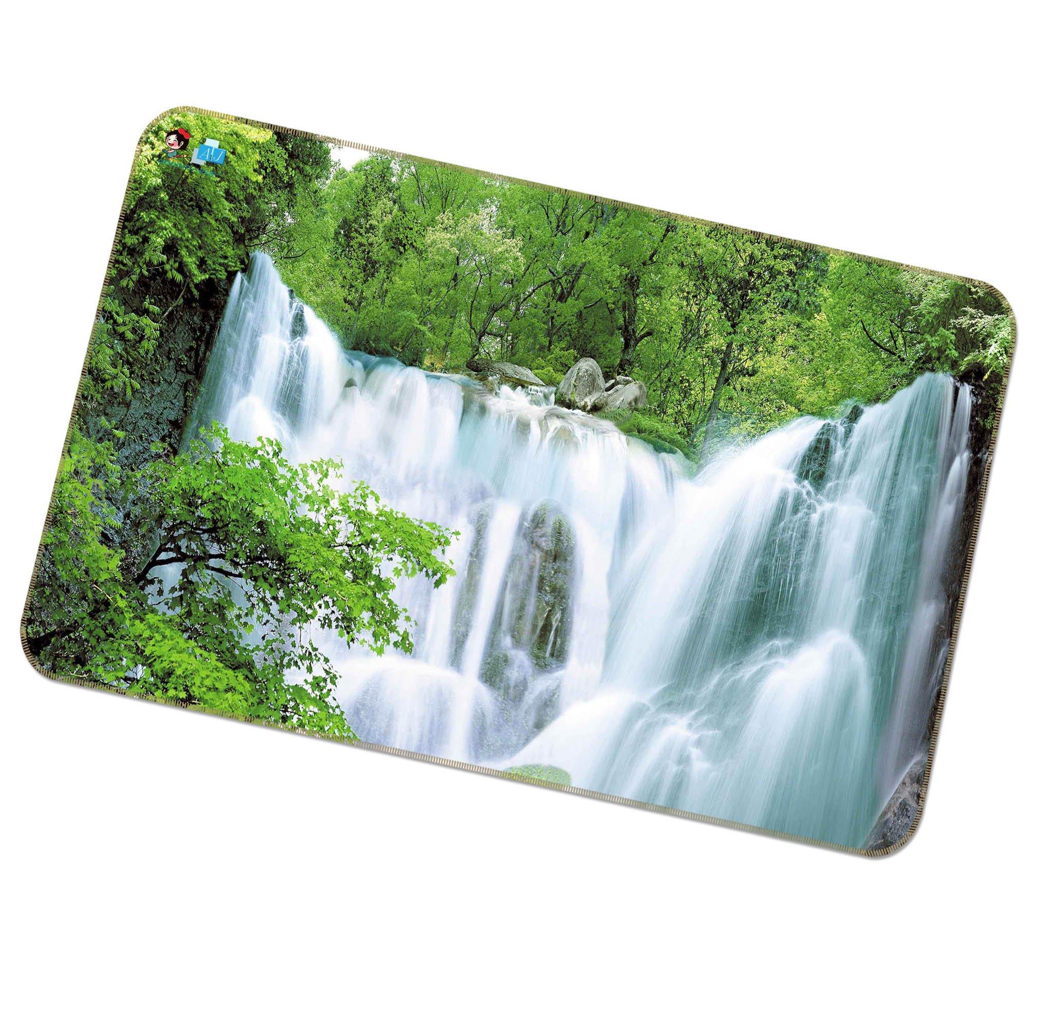 3D Woods Waterfall 348 Non Slip Rug Mat Mat AJ Creativity Home