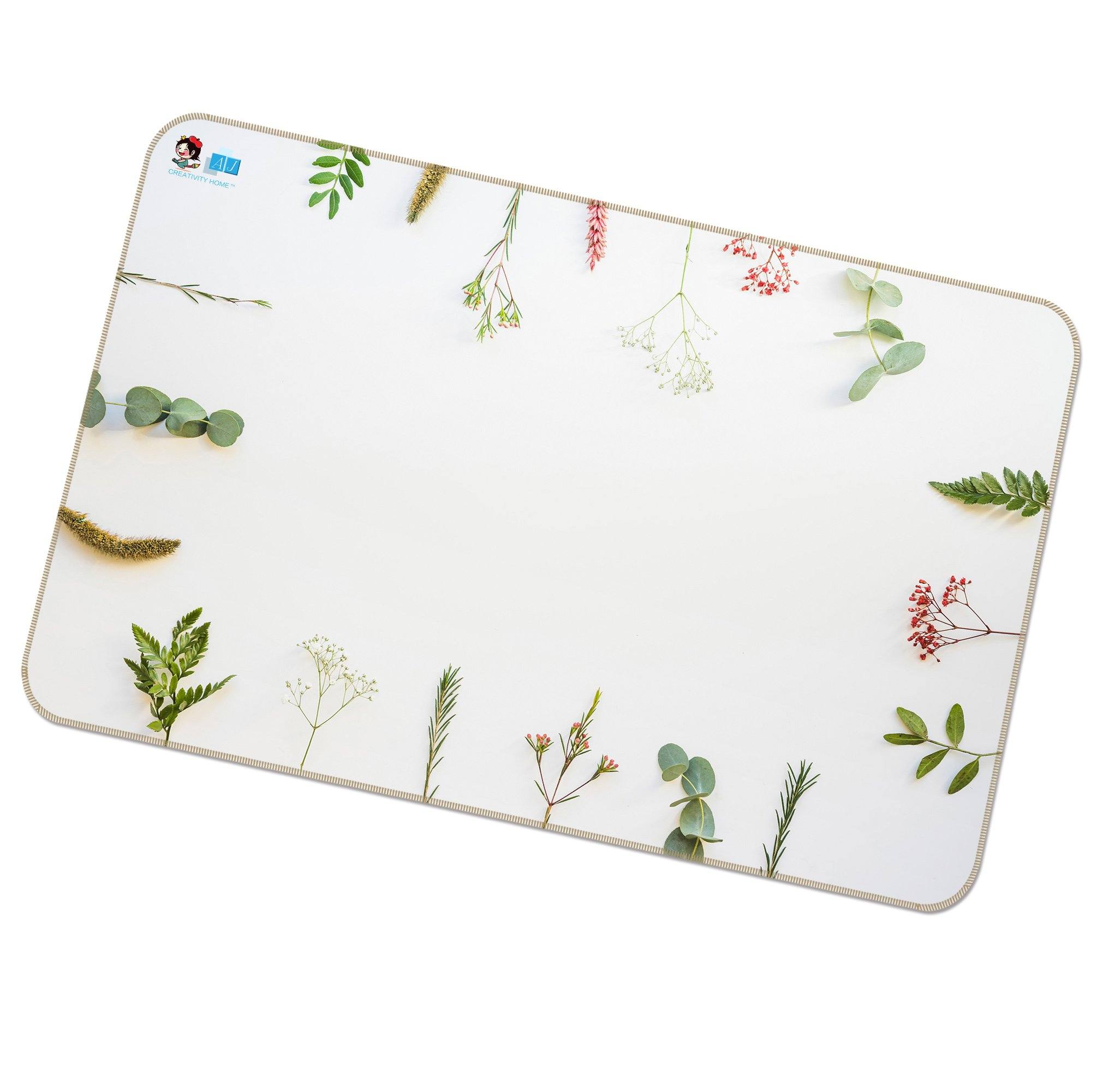 3D Leaf Placement 200 Non Slip Rug Mat Mat AJ Creativity Home