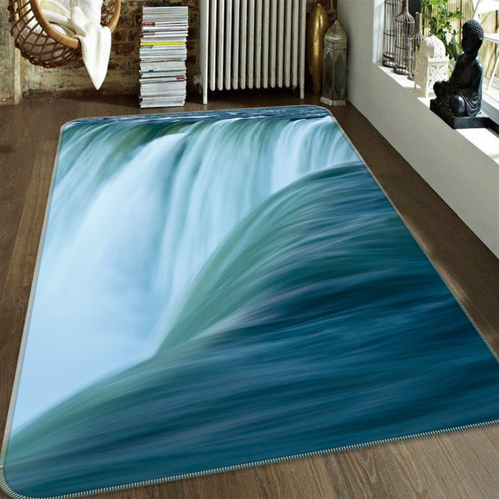 3D Waterfall 26009 Non Slip Rug Mat
