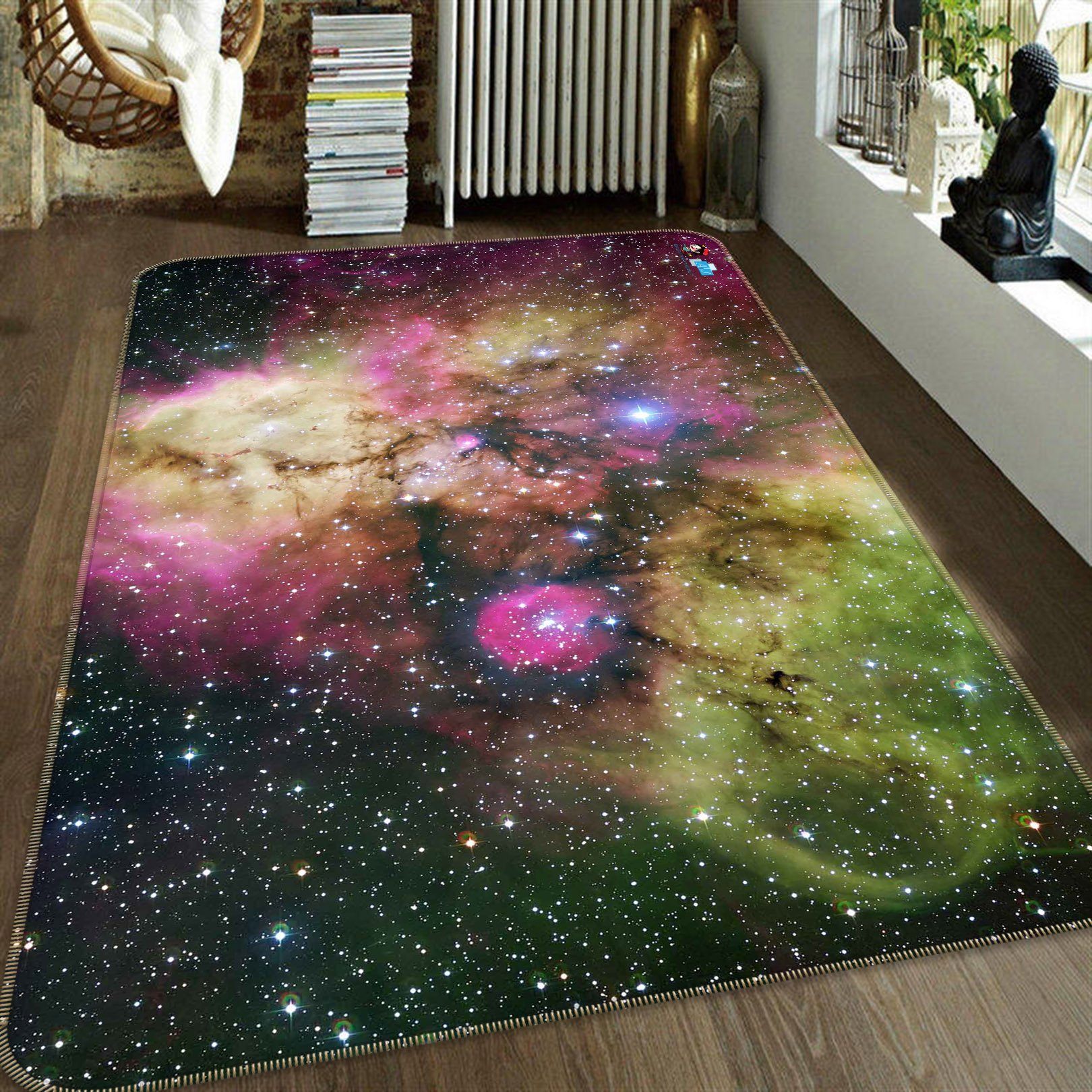 3D Starry Sky Colored Nebula 147 Non Slip Rug Mat Mat AJ Creativity Home