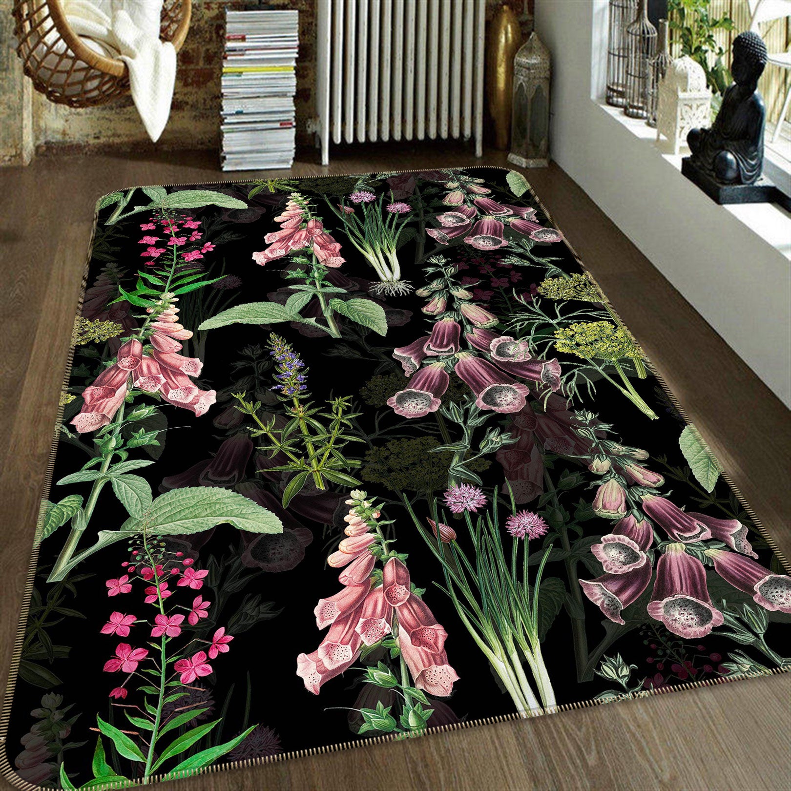3D Morning Glory 169 Uta Naumann Rug Non Slip Rug Mat