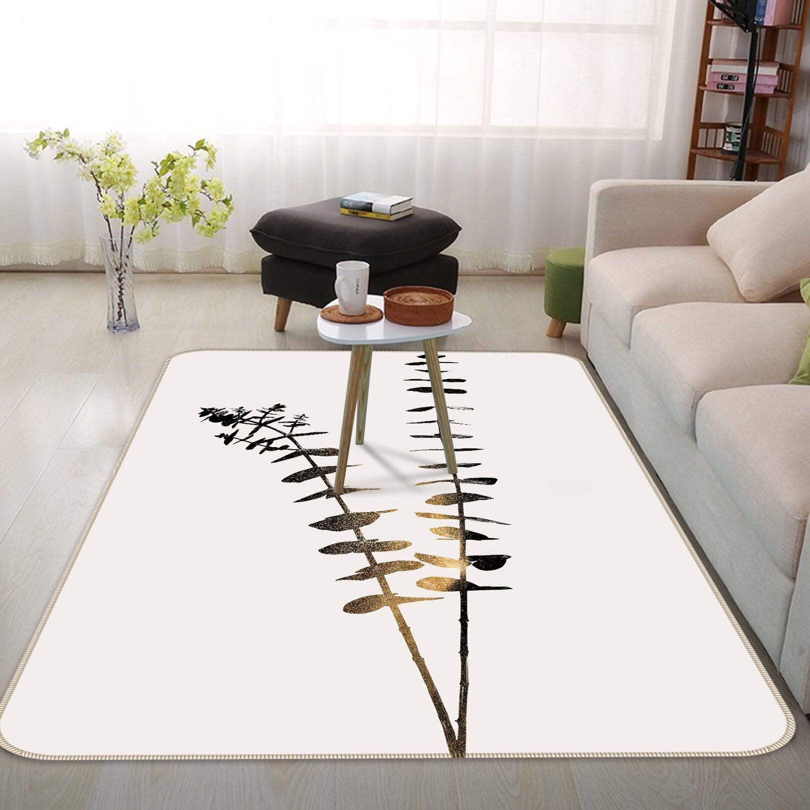3D Painting Leaves 1042 Boris Draschoff Rug Non Slip Rug Mat Mat AJ Creativity Home