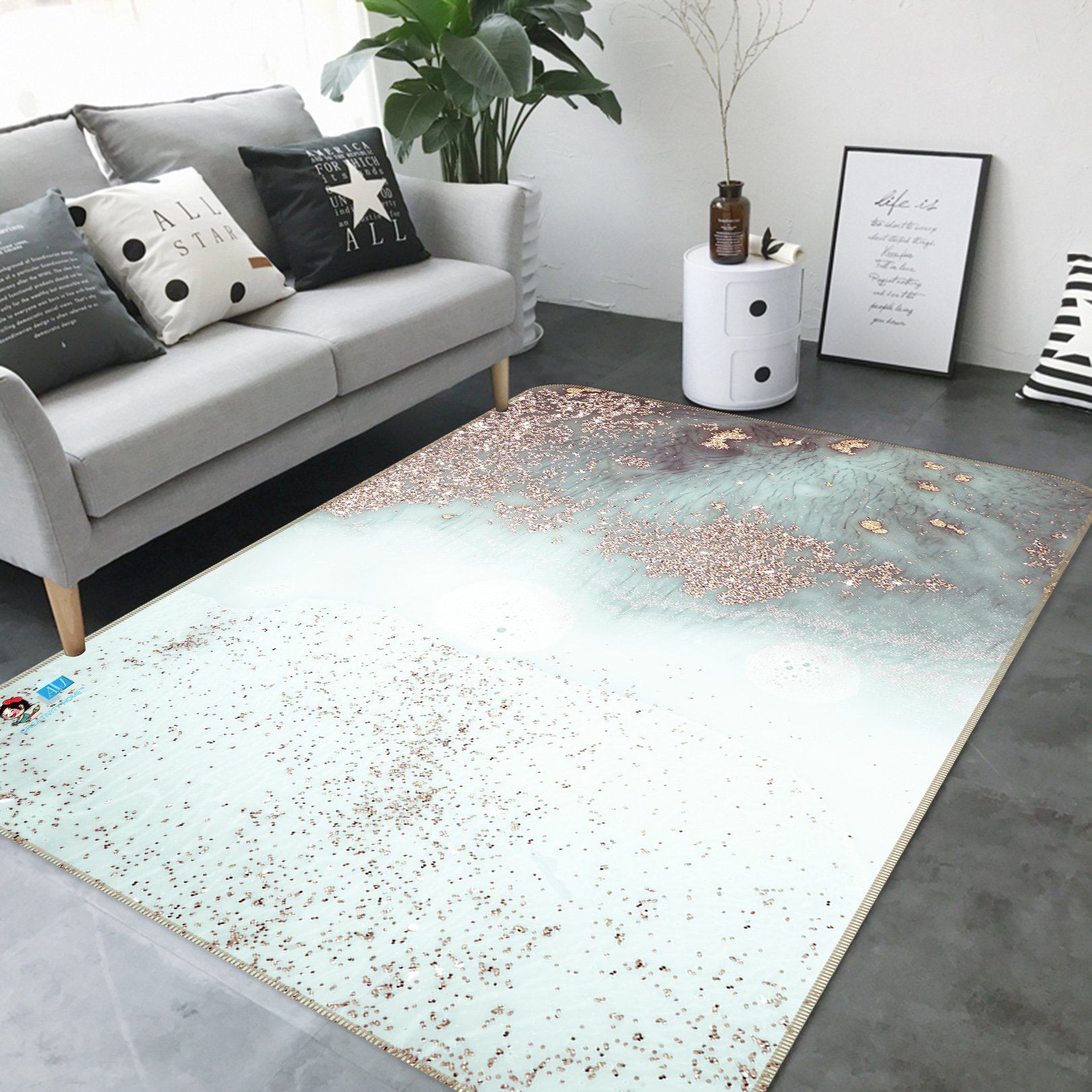 3D Simple Style 2469 Non Slip Rug Mat Mat AJ Creativity Home