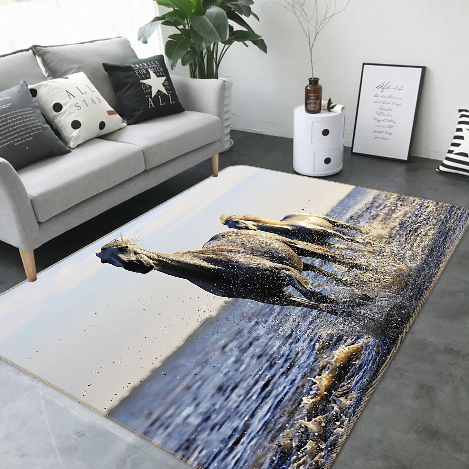 3D Sea Horse 593 Animal Non Slip Rug Mat Mat AJ Creativity Home