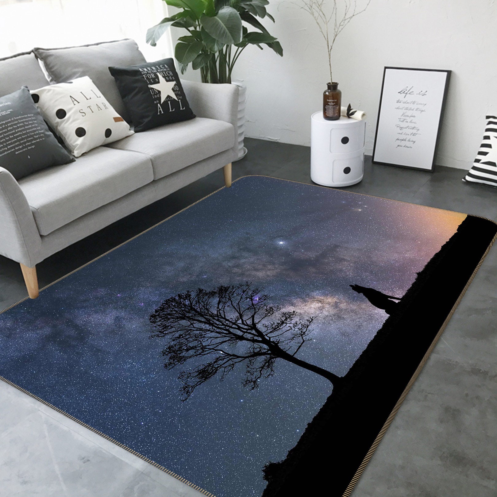 3D Tree 30039 Non Slip Rug Mat