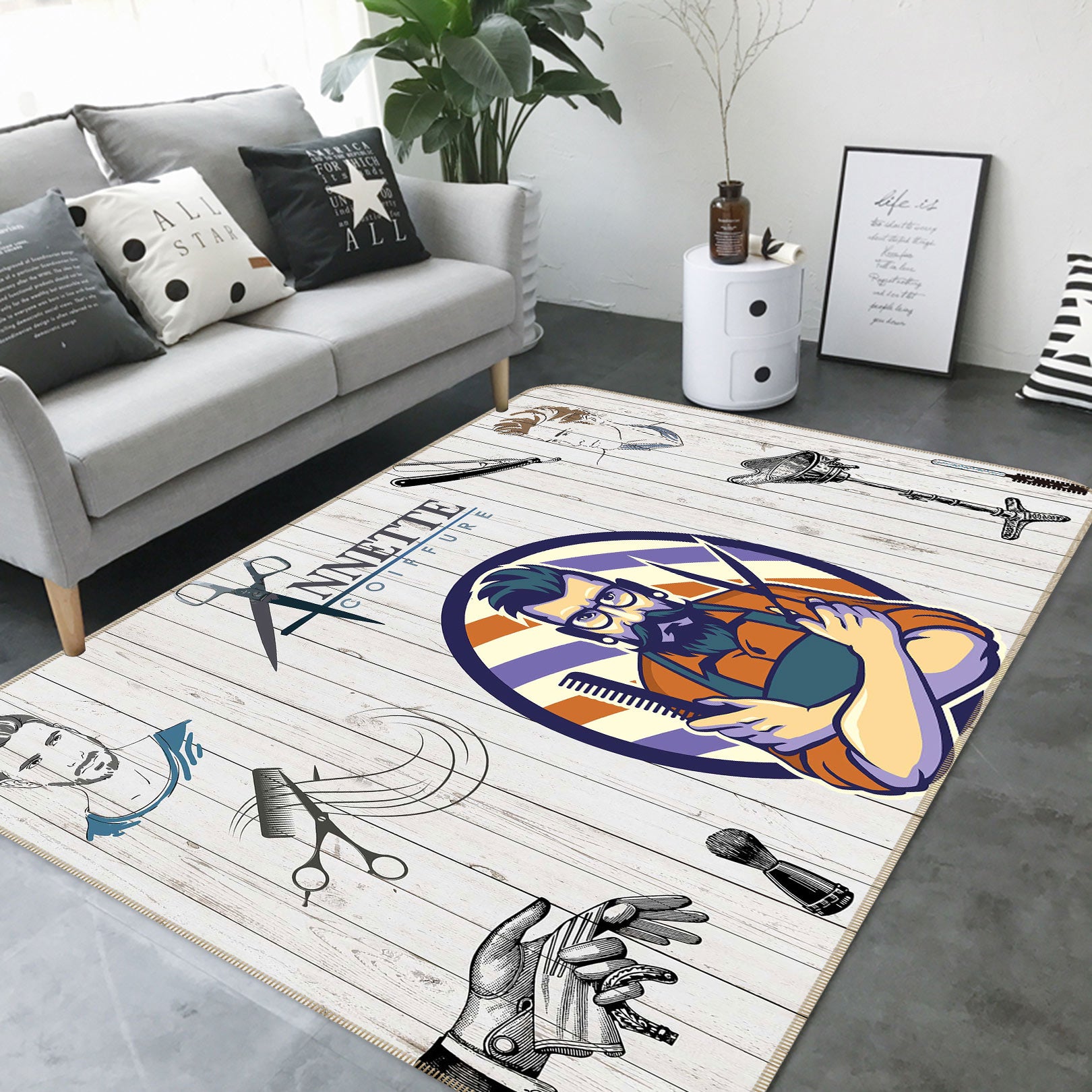 3D Barber 77030 Non Slip Rug Mat