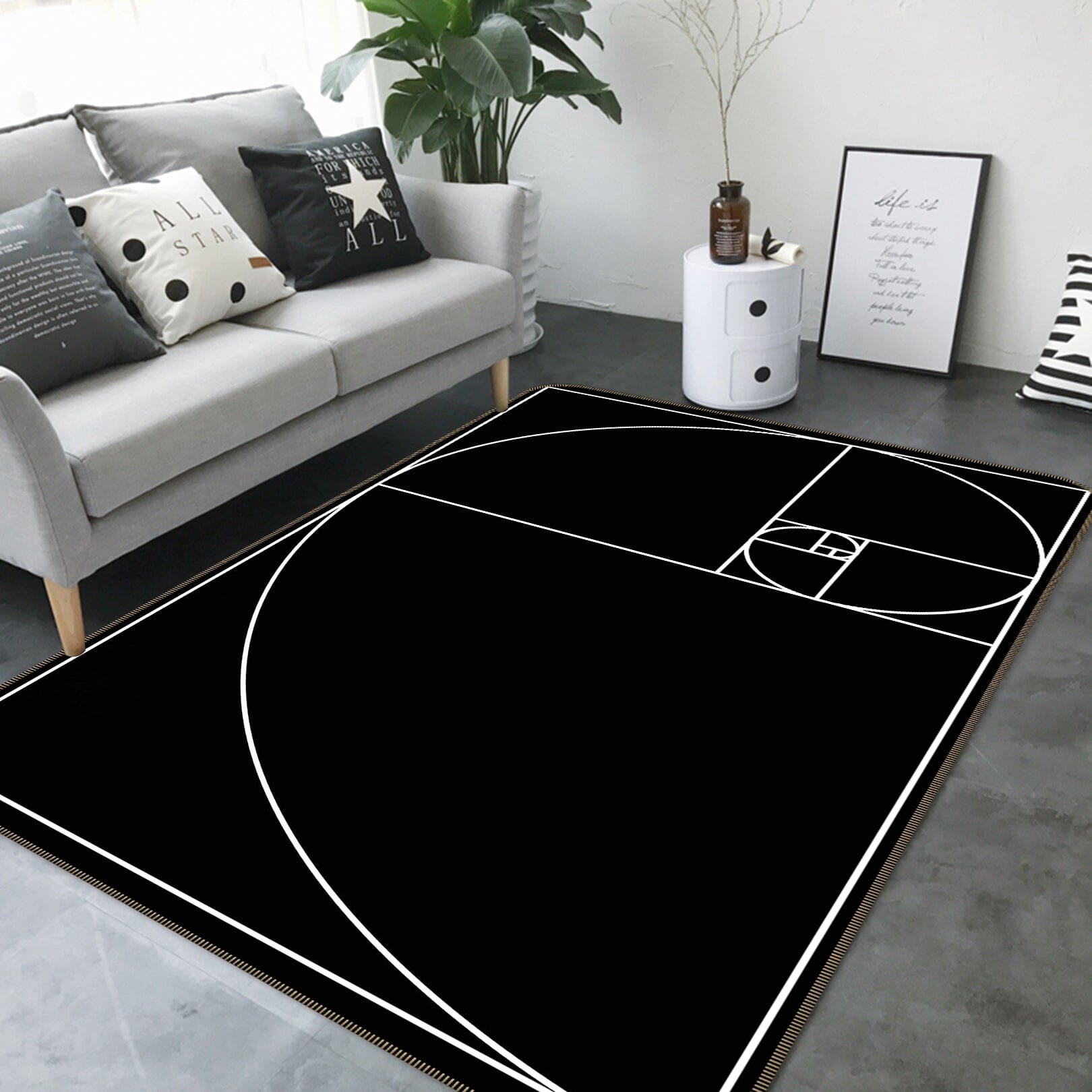 3D Proportio Devina 1100 Boris Draschoff Rug Non Slip Rug Mat Mat AJ Creativity Home
