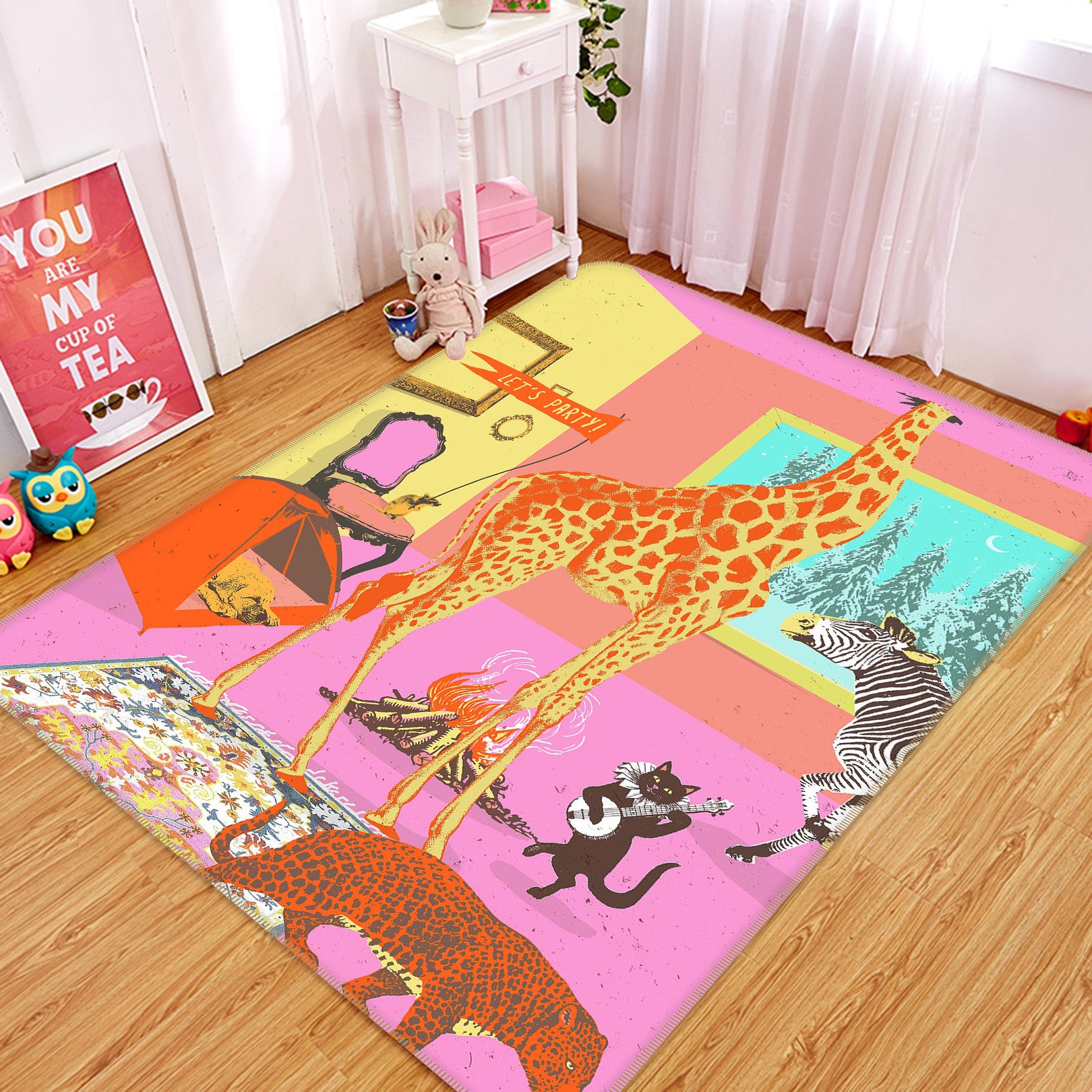 3D Animals Room 84099 Showdeer Rug Non Slip Rug Mat