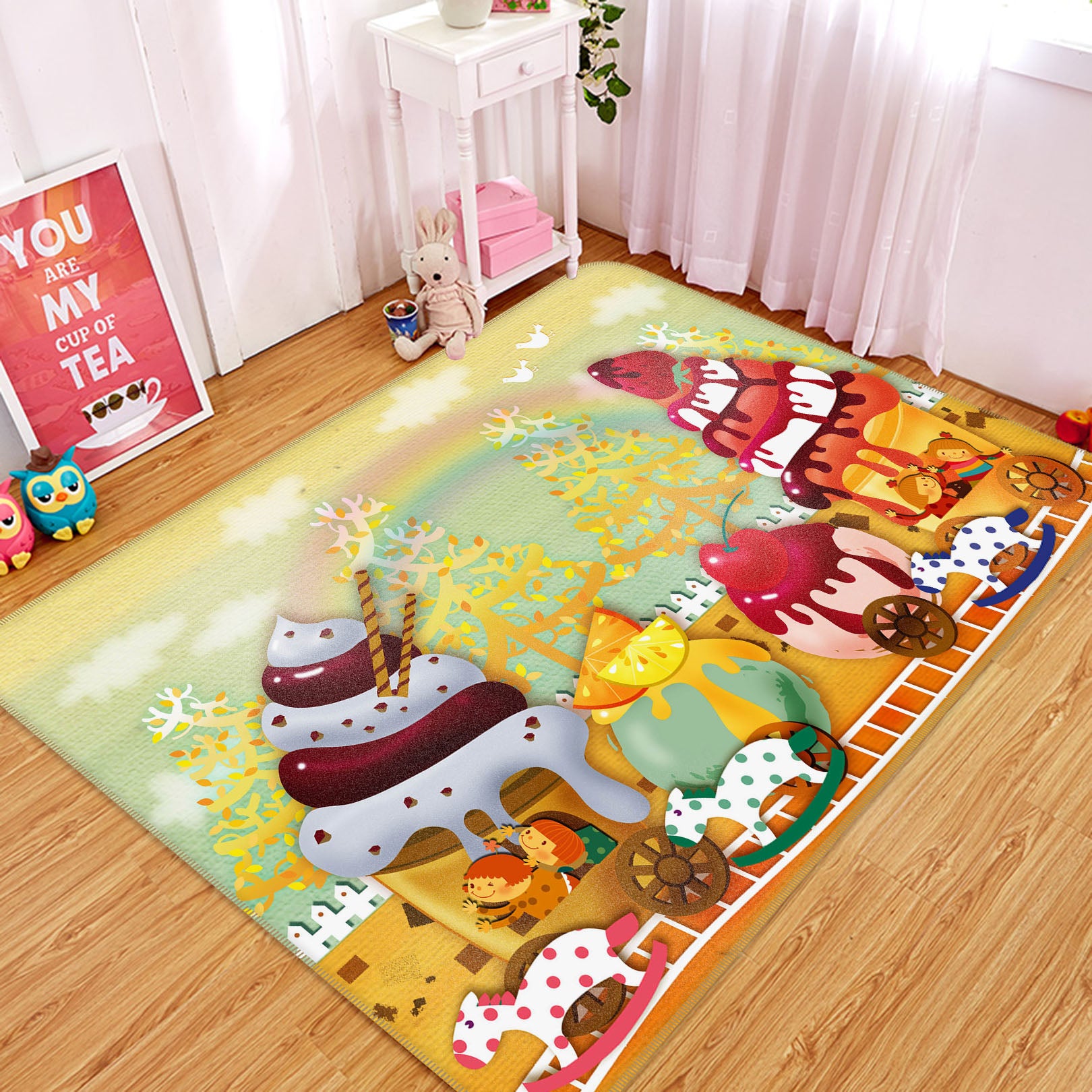 3D Ice Cream 35240 Non Slip Rug Mat