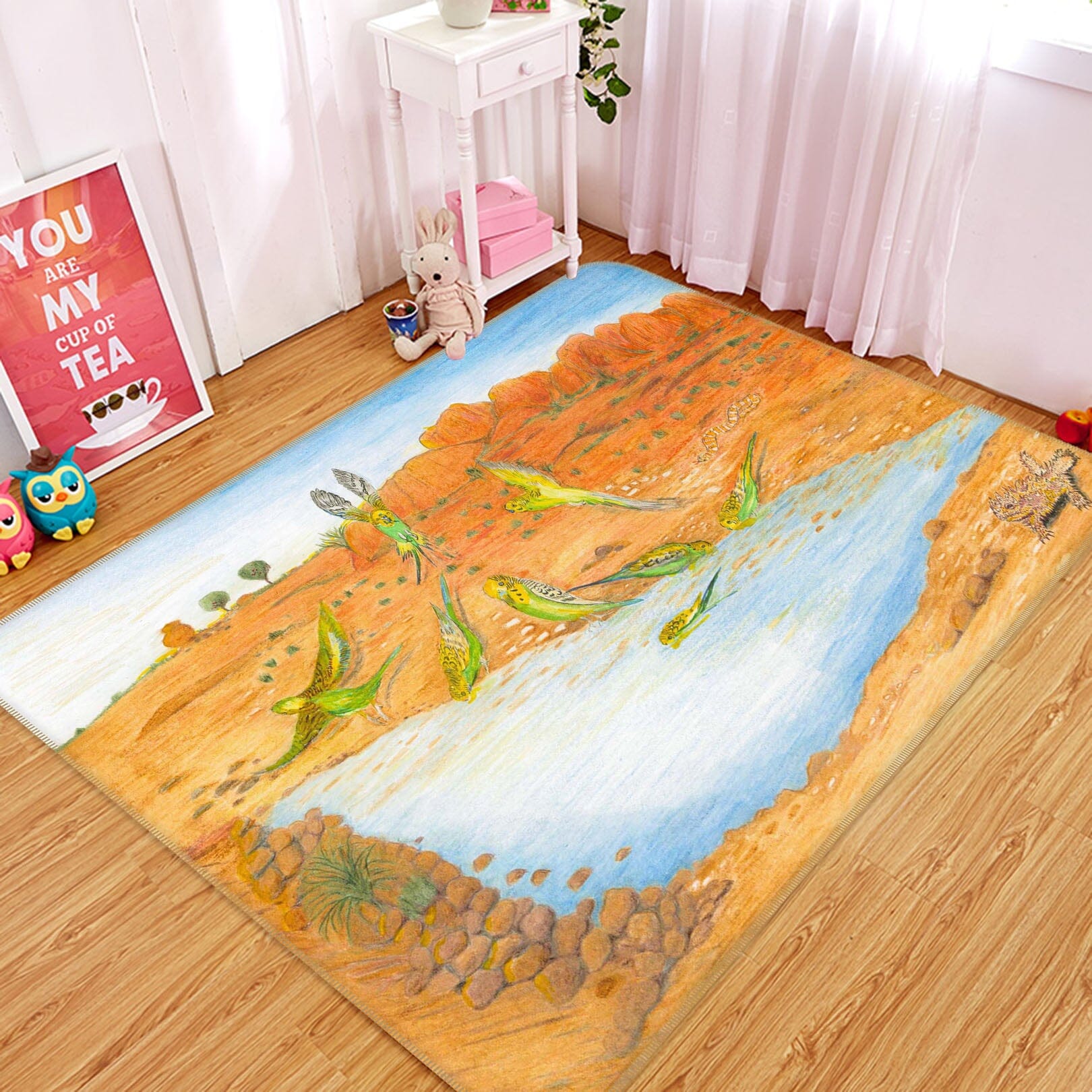 3D Beach Prawn 1052 Michael Sewell Rug Non Slip Rug Mat Mat AJ Creativity Home