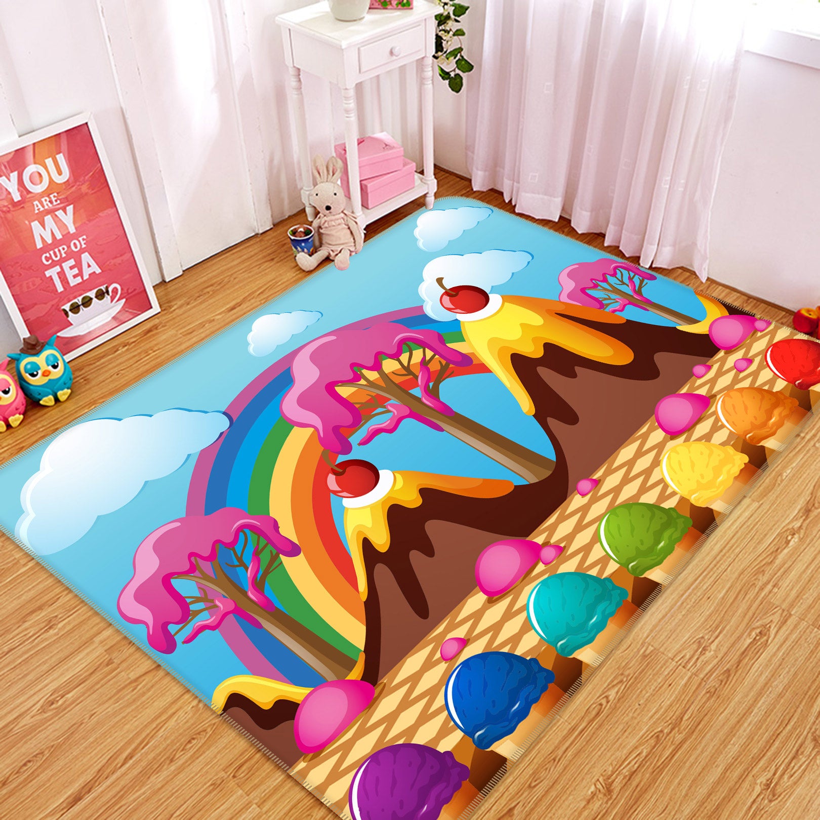 3D Confectionery 77013 Non Slip Rug Mat