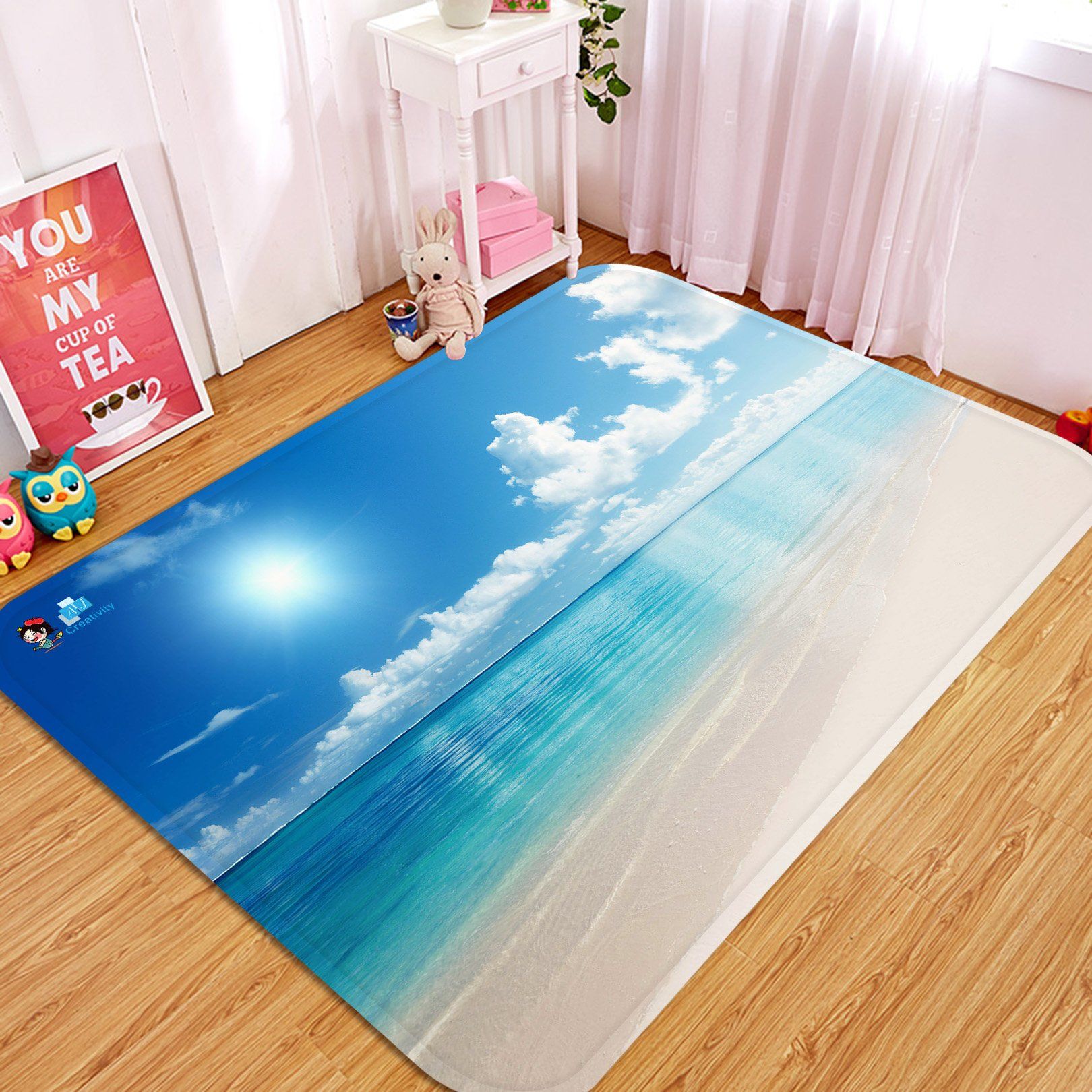 3D Sea Scenery 55 Non Slip Rug Mat Mat AJ Creativity Home