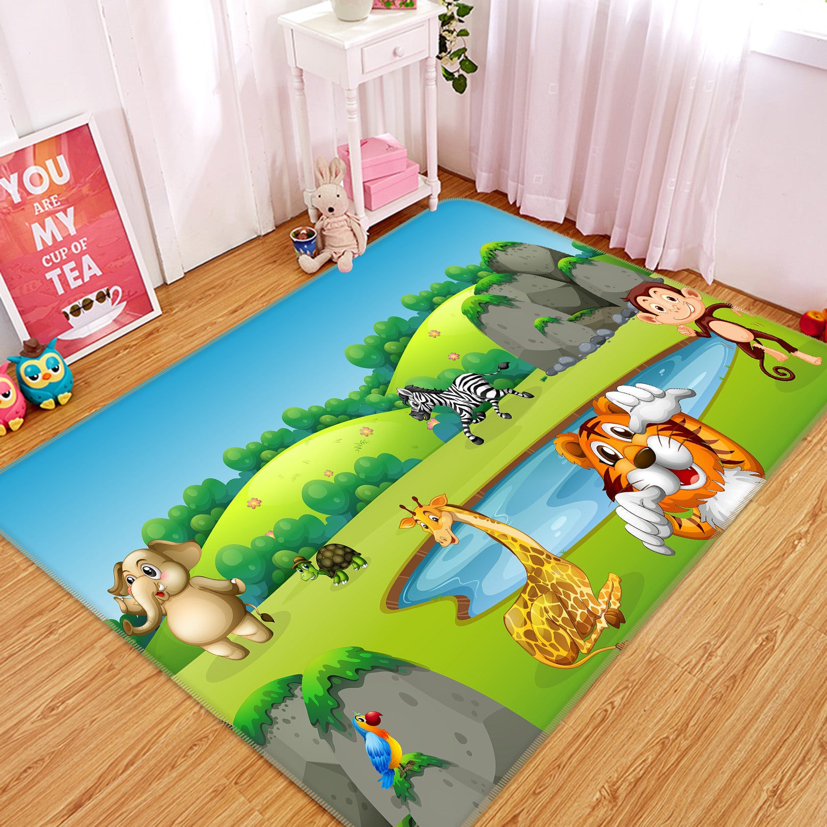 3D Animals 36150 Non Slip Rug Mat