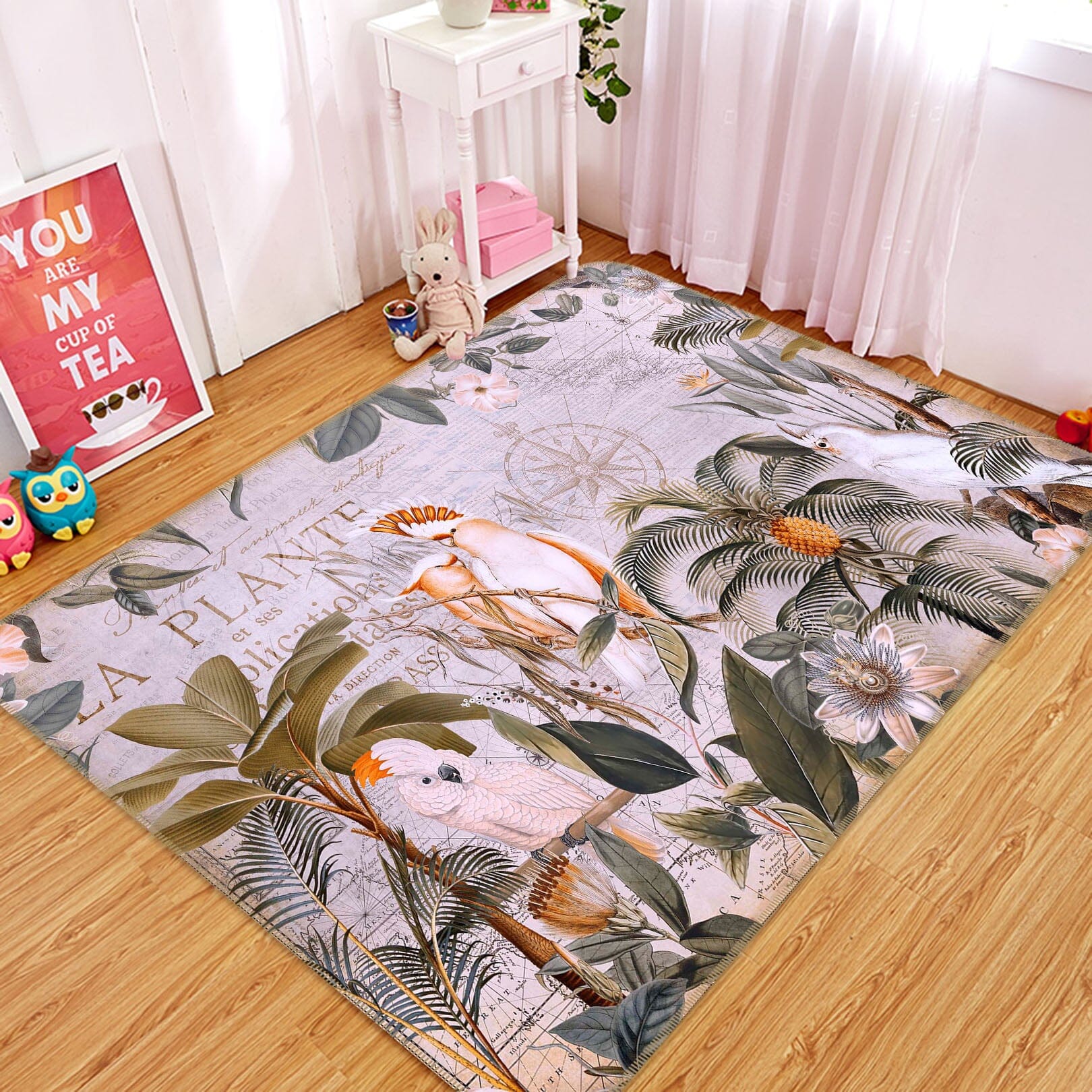 3D Parrot Friend 1042 Andrea haase Rug Non Slip Rug Mat Mat AJ Creativity Home