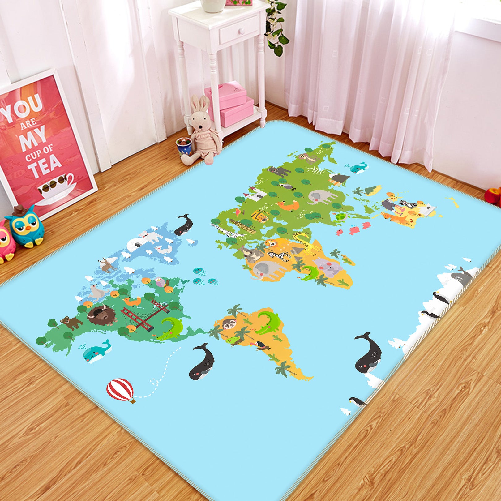 3D Map 36159 Non Slip Rug Mat