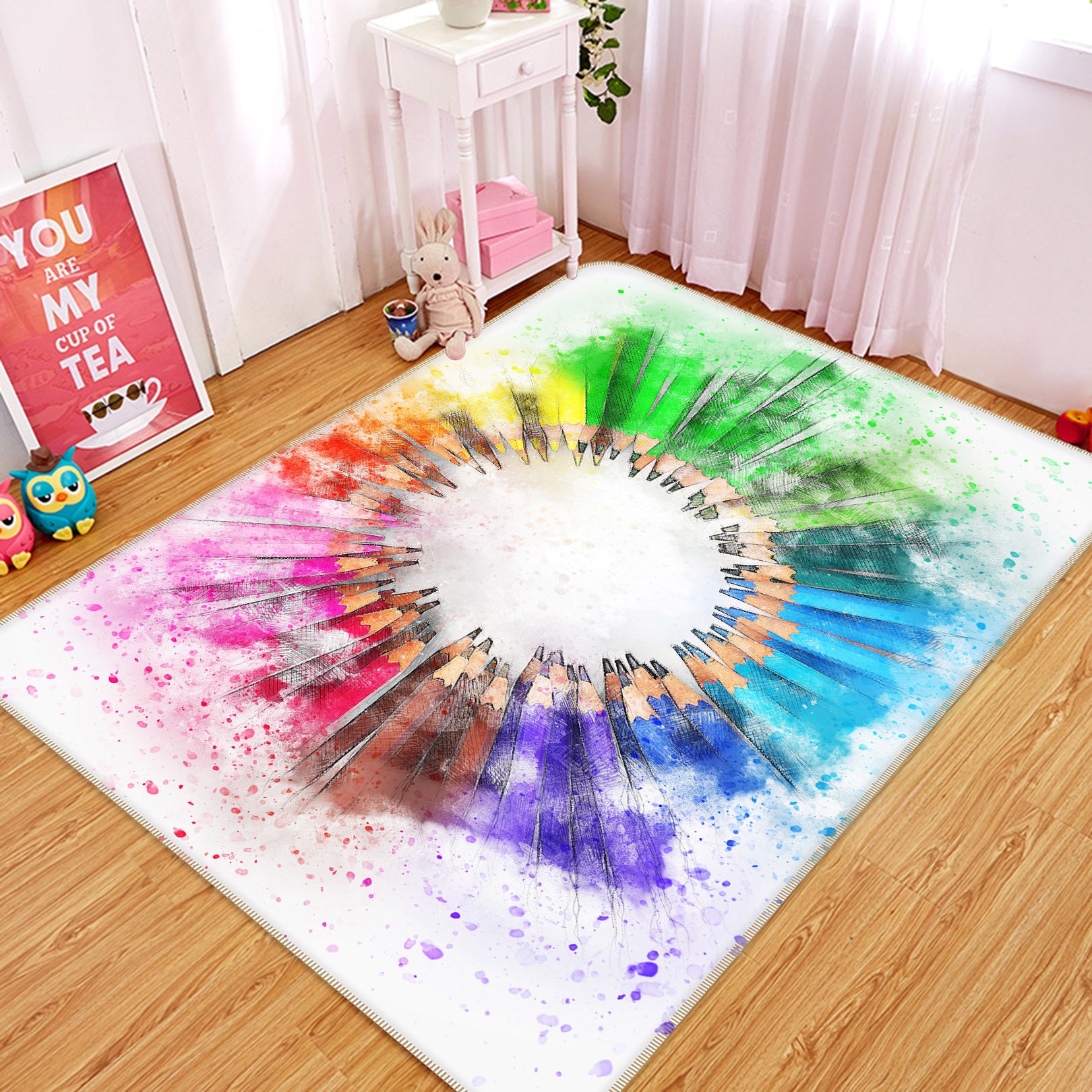 3D Color Lead 36184 Non Slip Rug Mat