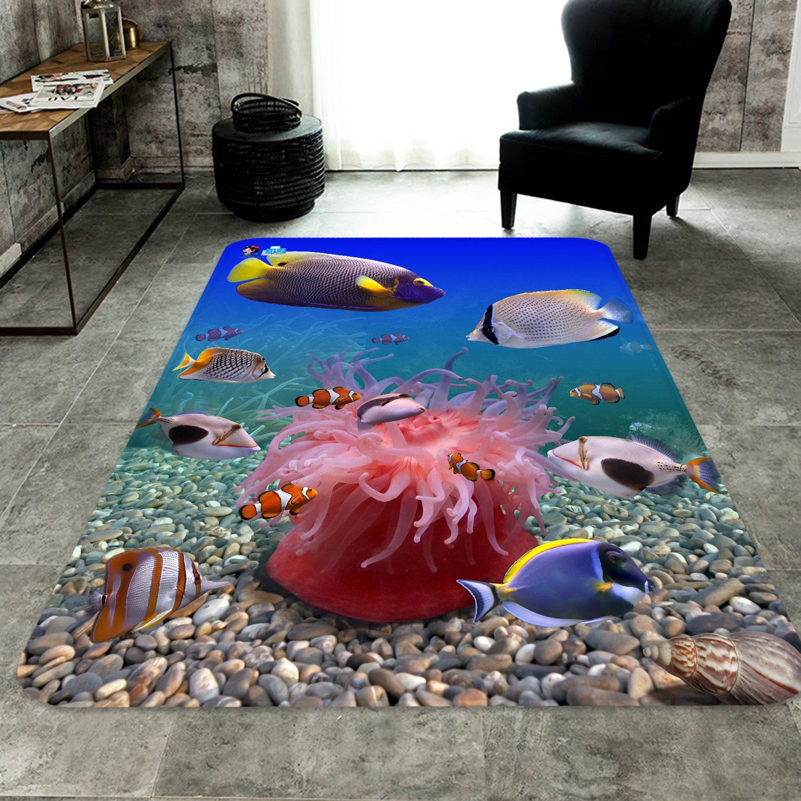 3D Seabed 8324 Non Slip Rug Mat Mat AJ Creativity Home