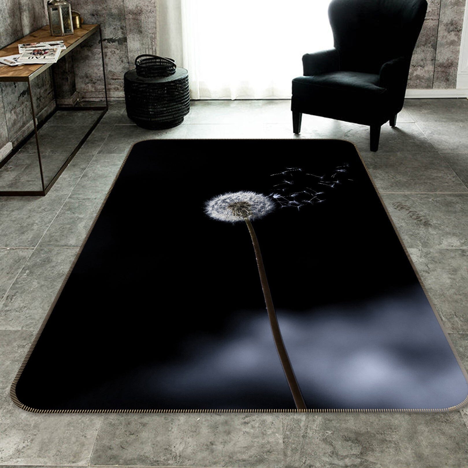 3D Dandelion 1114 Marco Carmassi Rug Non Slip Rug Mat Mat AJ Creativity Home
