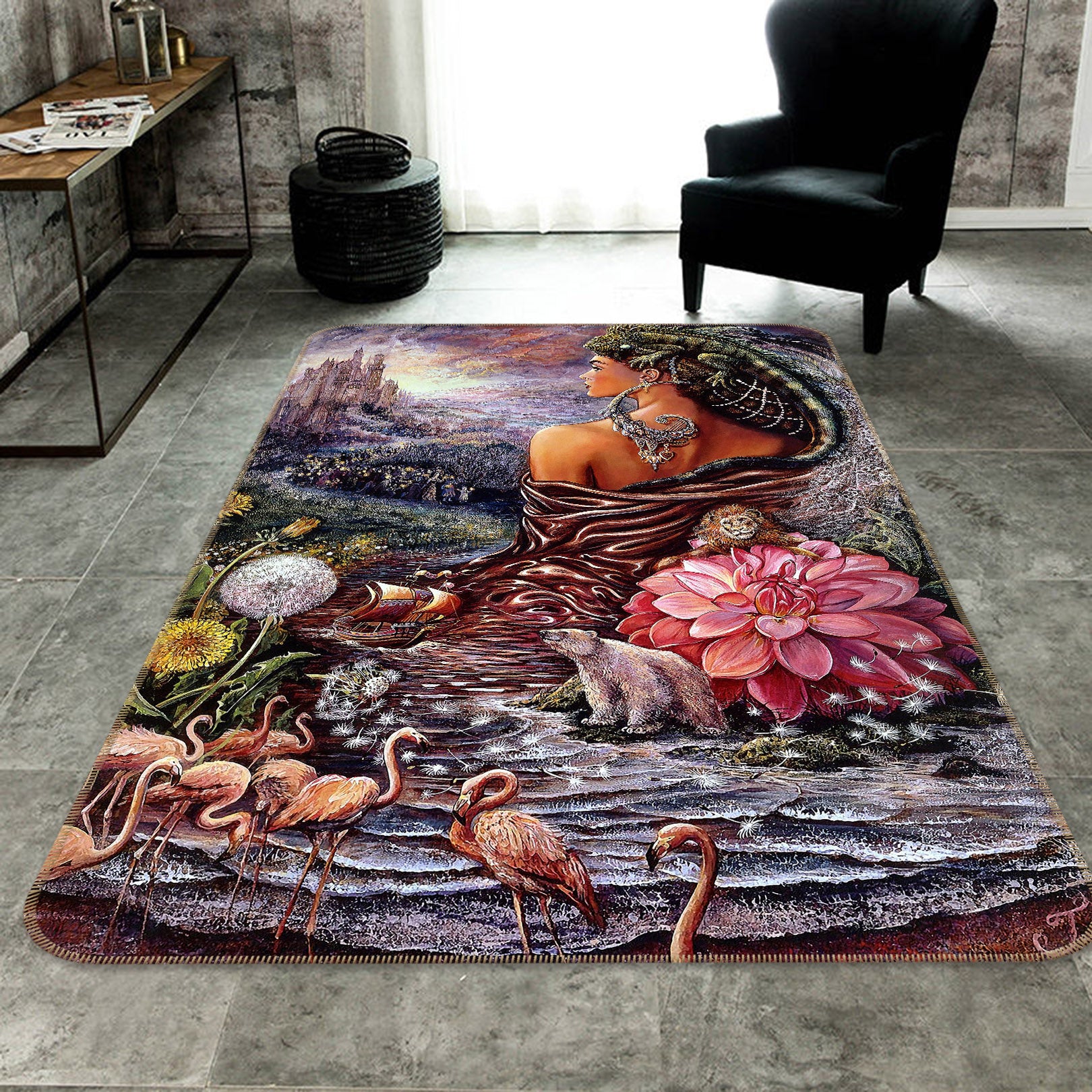 3D Animal Beauties 65034 Non Slip Rug Mat