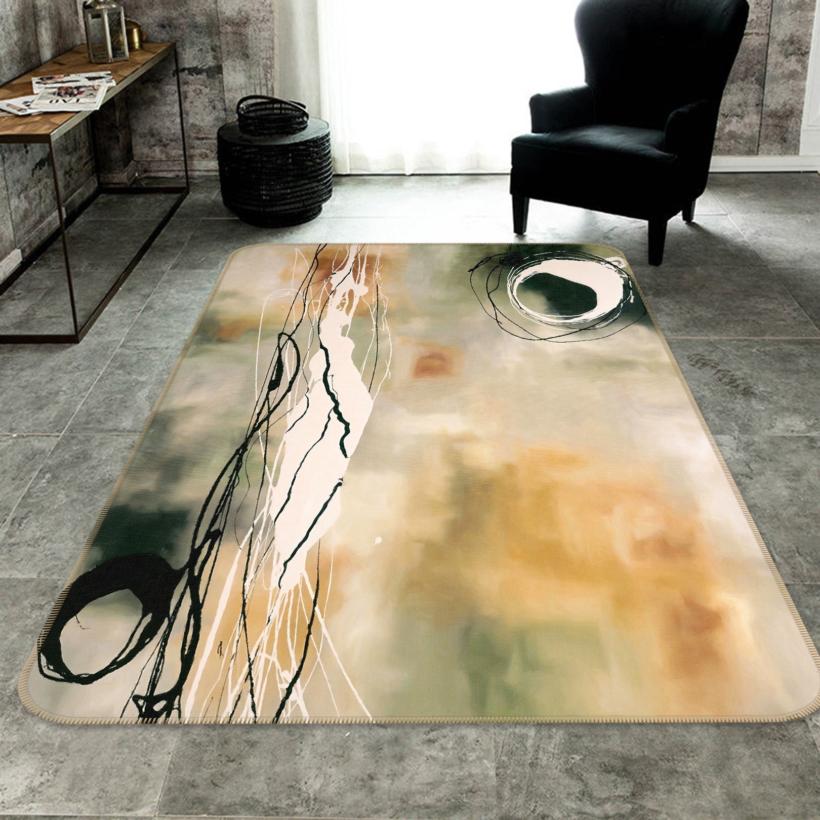 3D Pattern 65045 Non Slip Rug Mat