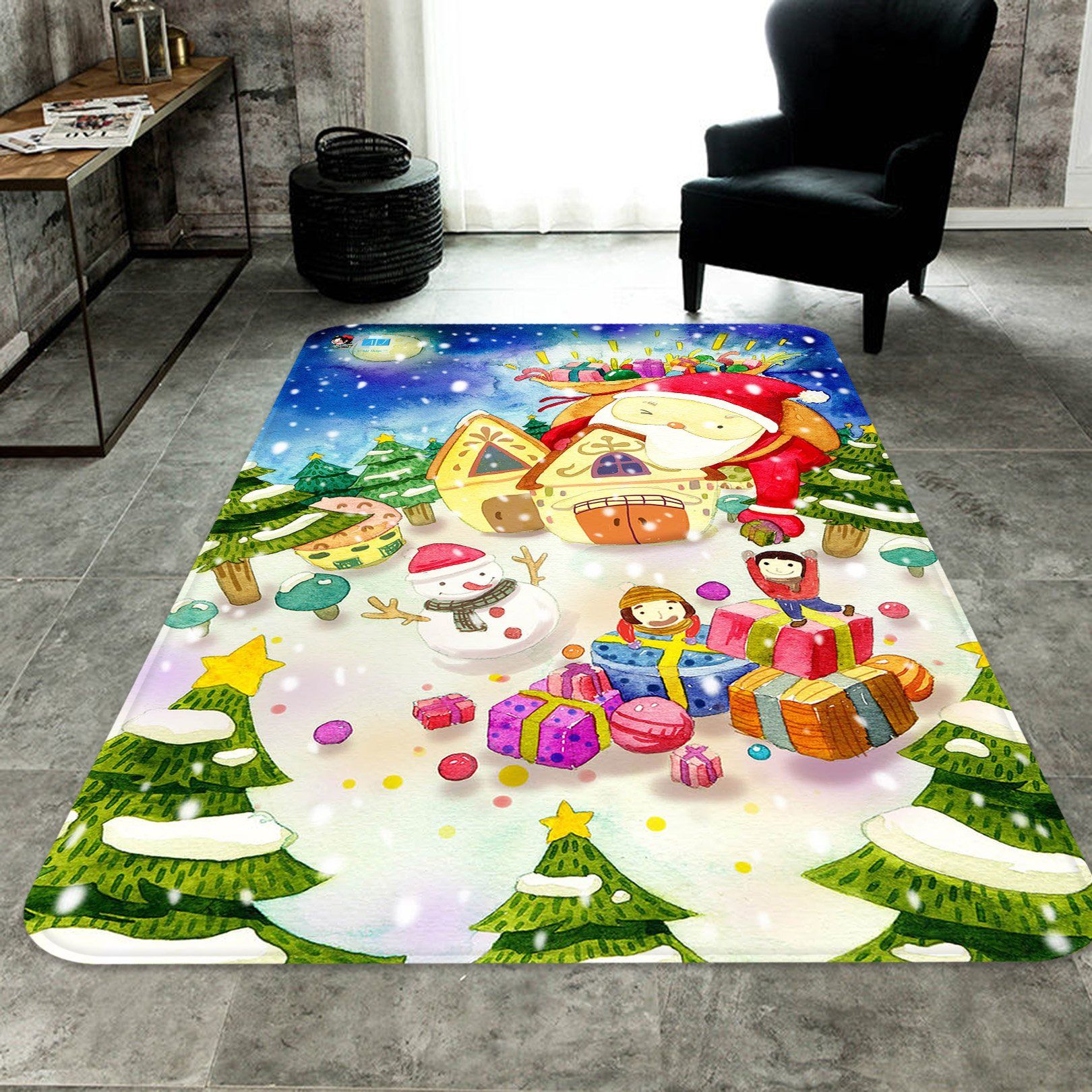 3D Cartoon Gift Box 044 Non Slip Rug Mat Mat AJ Creativity Home