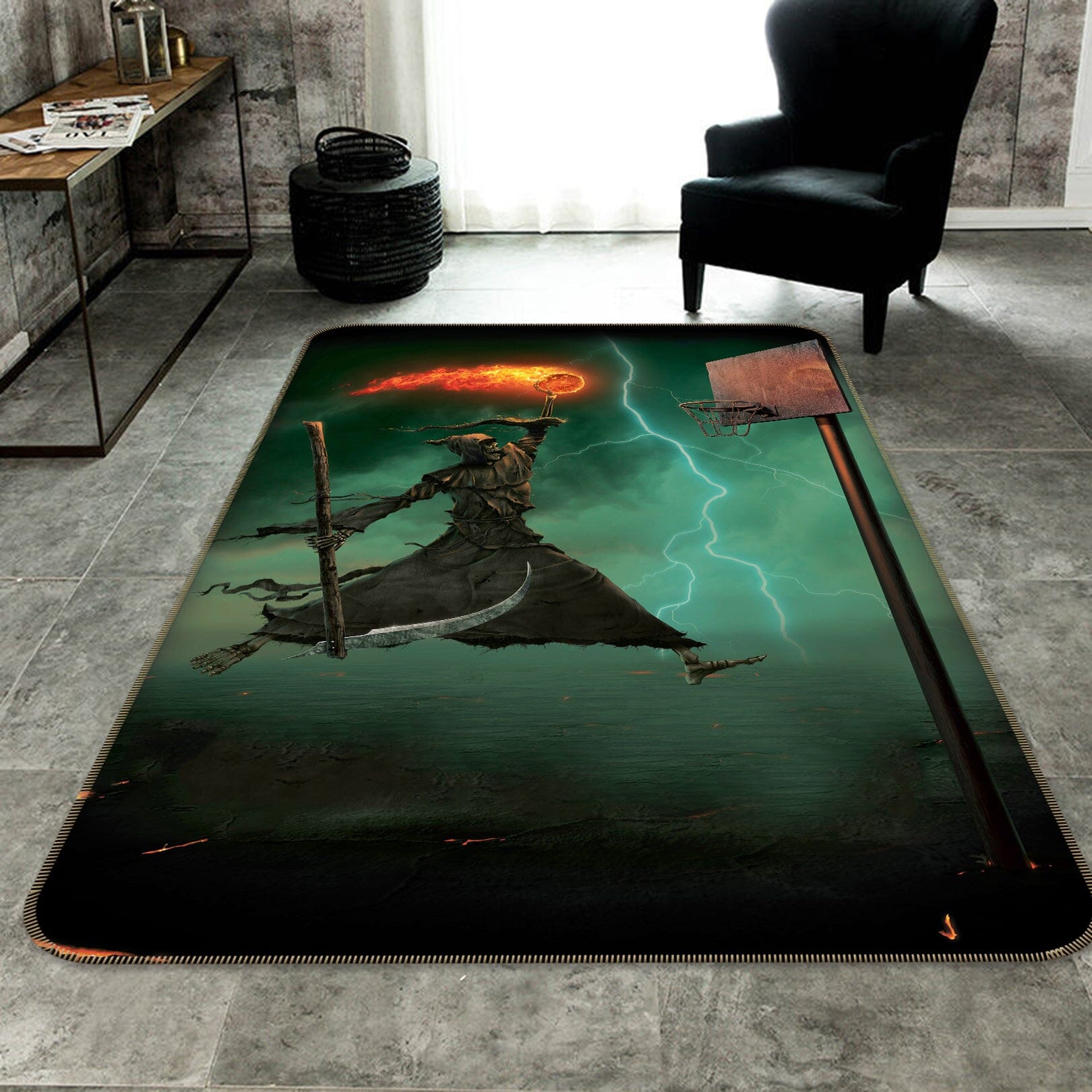 3D Death Does It 1028 Vincent Hie Rug Non Slip Rug Mat Mat AJ Creativity Home