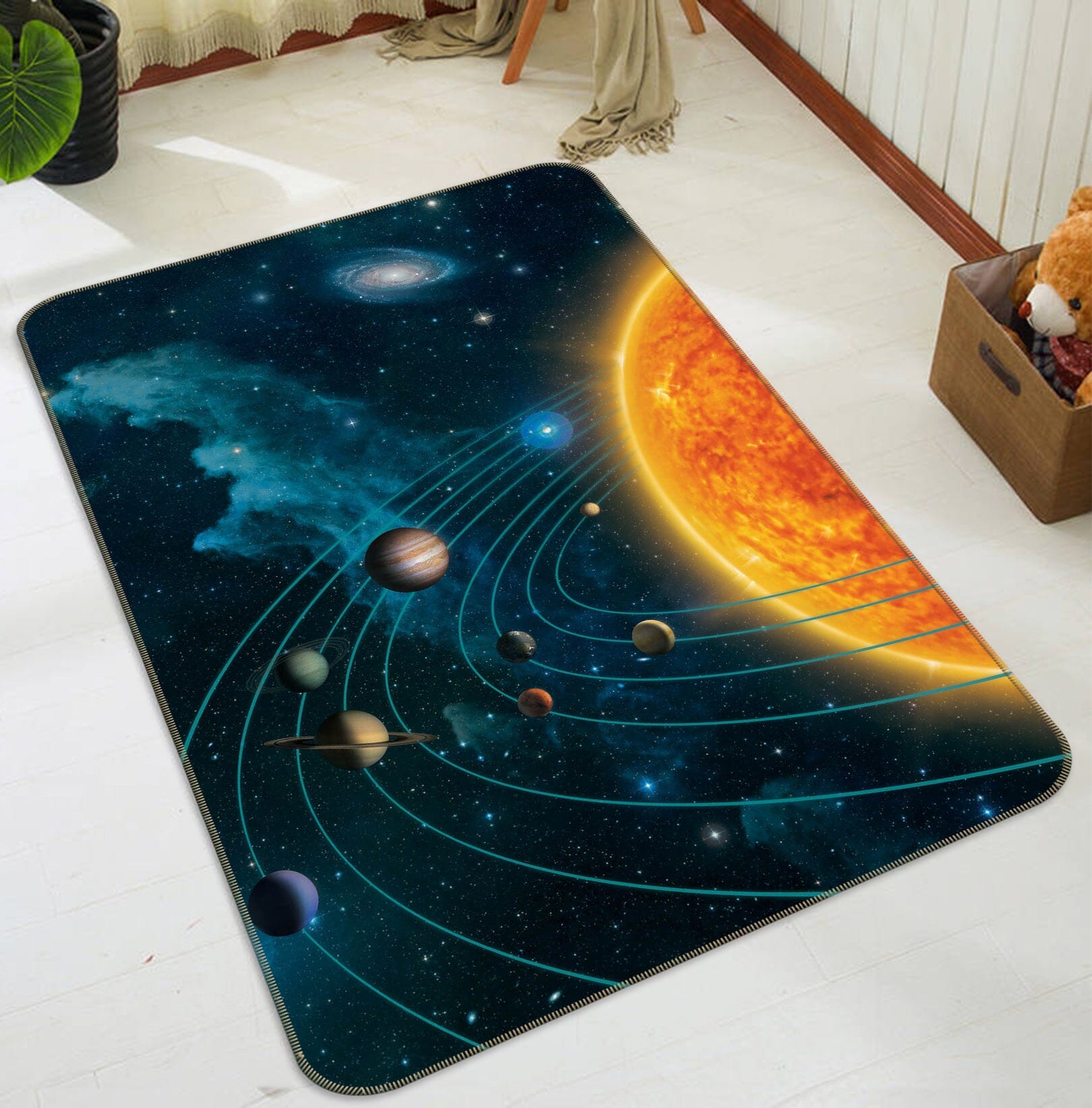 3D Solar System 1069 Vincent Hie Rug Non Slip Rug Mat Mat AJ Creativity Home