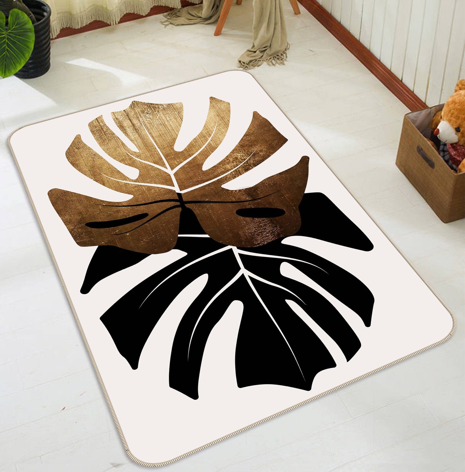 3D Leaf Pattern 1041 Boris Draschoff Rug Non Slip Rug Mat Mat AJ Creativity Home