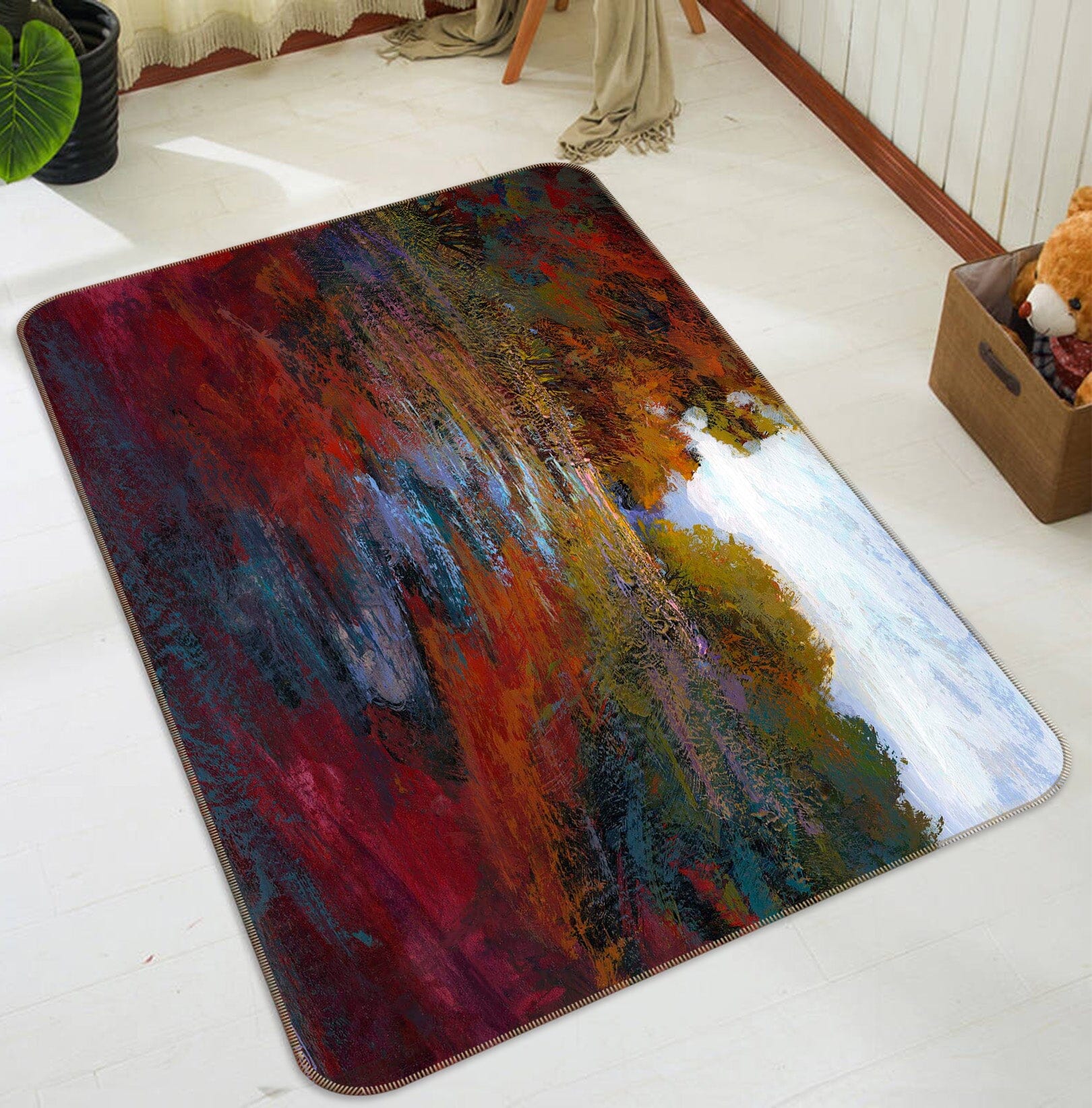 3D Maple River 1041 Michael Tienhaara Rug Non Slip Rug Mat Mat AJ Creativity Home