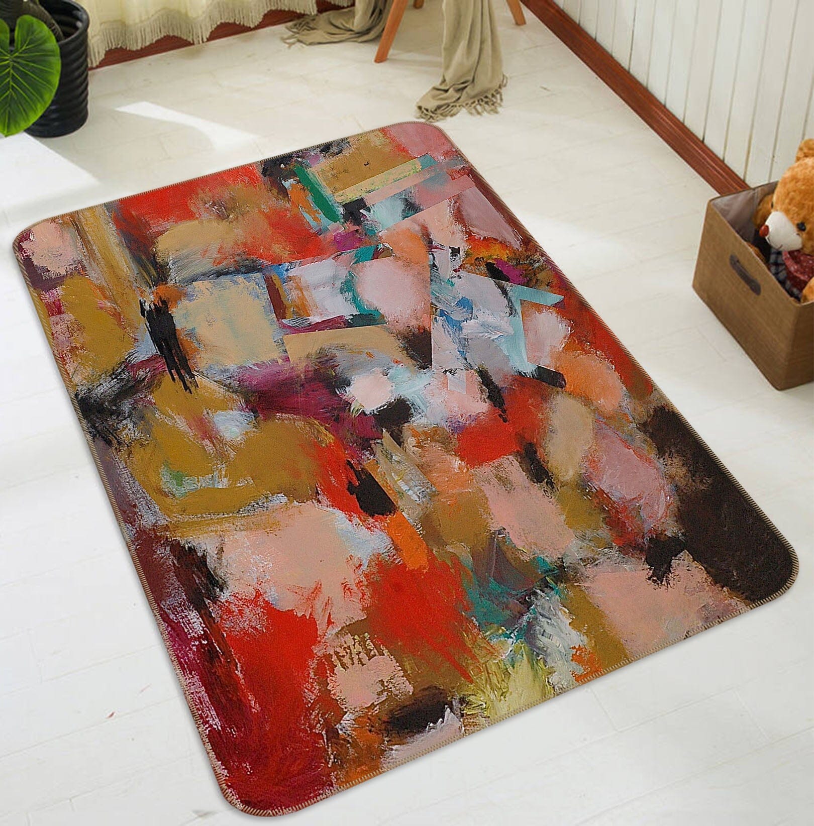 3D Color Graffiti 1015 Allan P. Friedlander Rug Non Slip Rug Mat Mat AJ Creativity Home