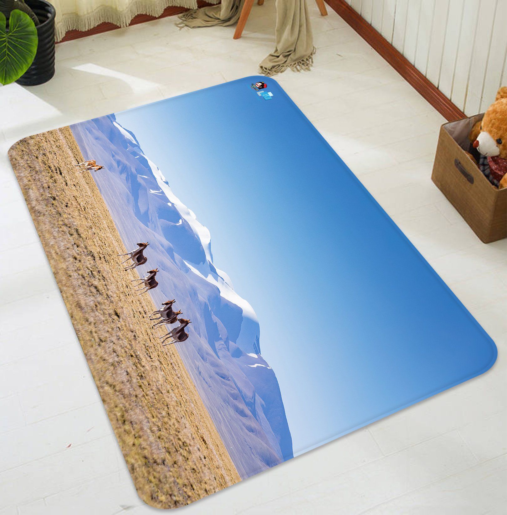 3D Antelope 5397 Non Slip Rug Mat Mat AJ Creativity Home