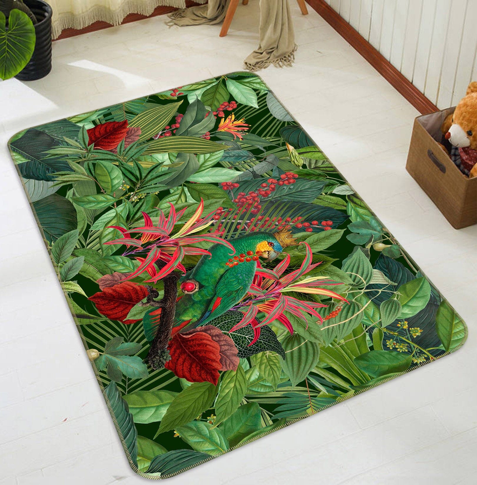 3D Forest Flowers 1002 Andrea haase Rug Non Slip Rug Mat Mat AJ Creativity Home
